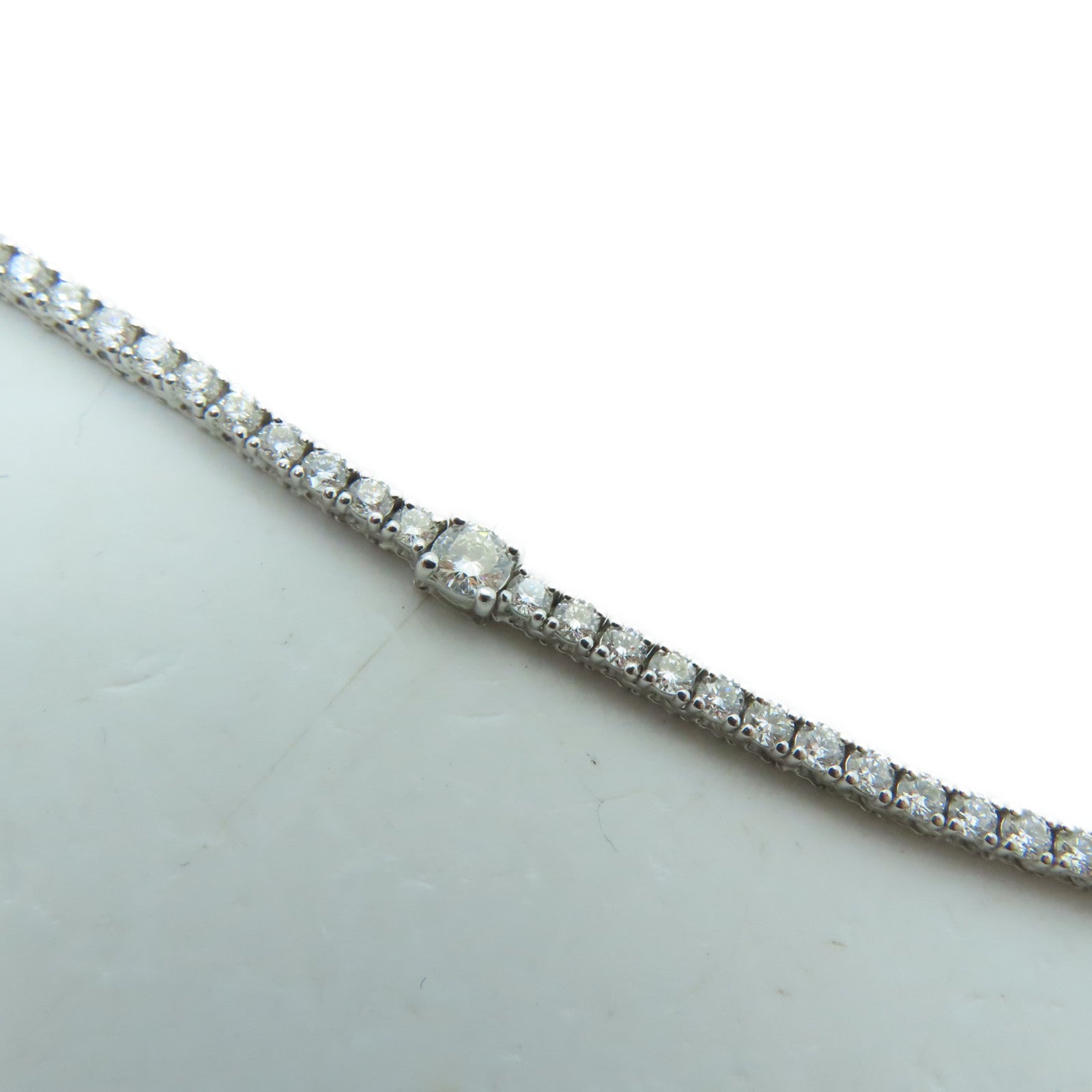 JEWELRY 18K White Gold Diamond Necklace Diamond Necklace