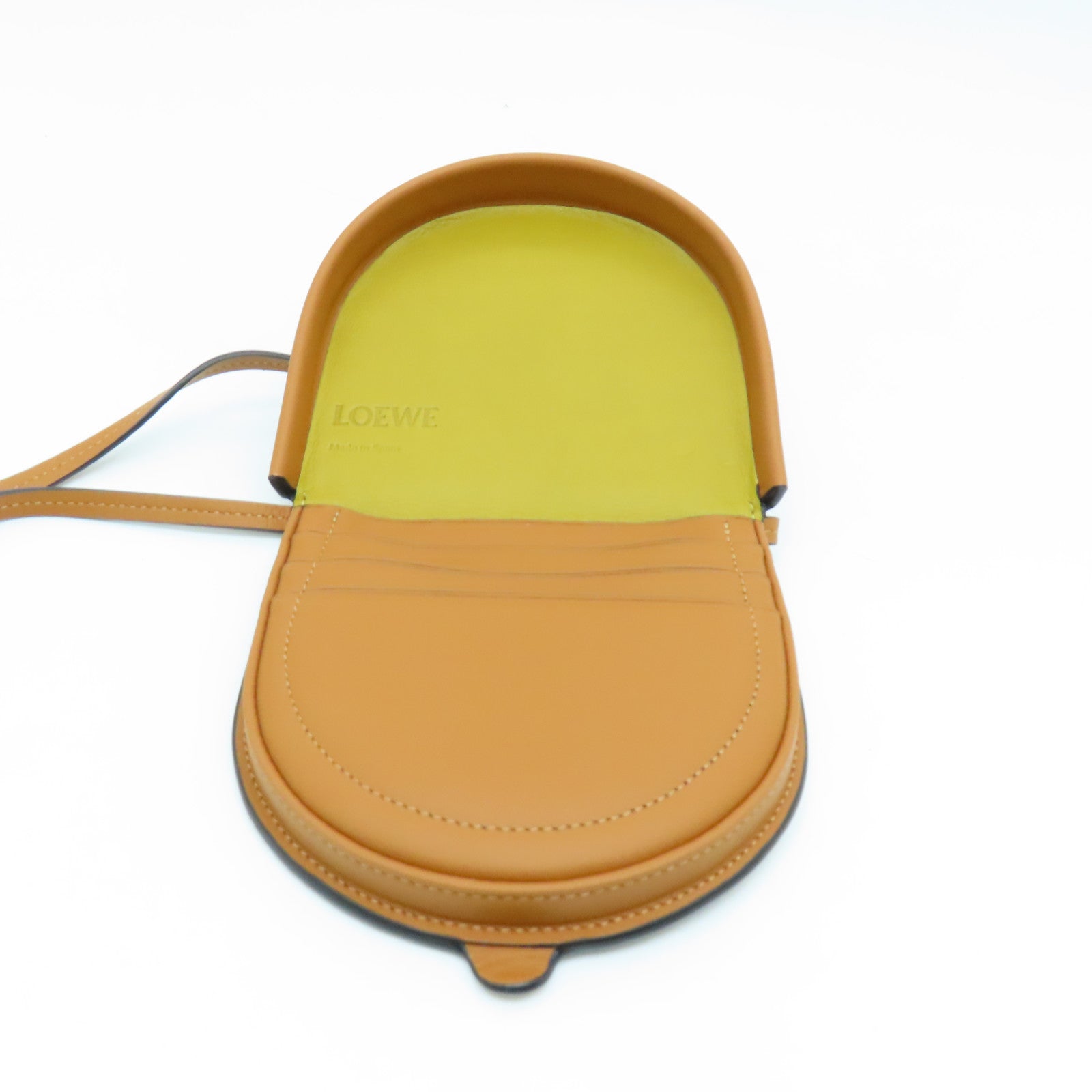 LOEWE 牛皮皮革Pouch Heel Bag肩背袋啡色