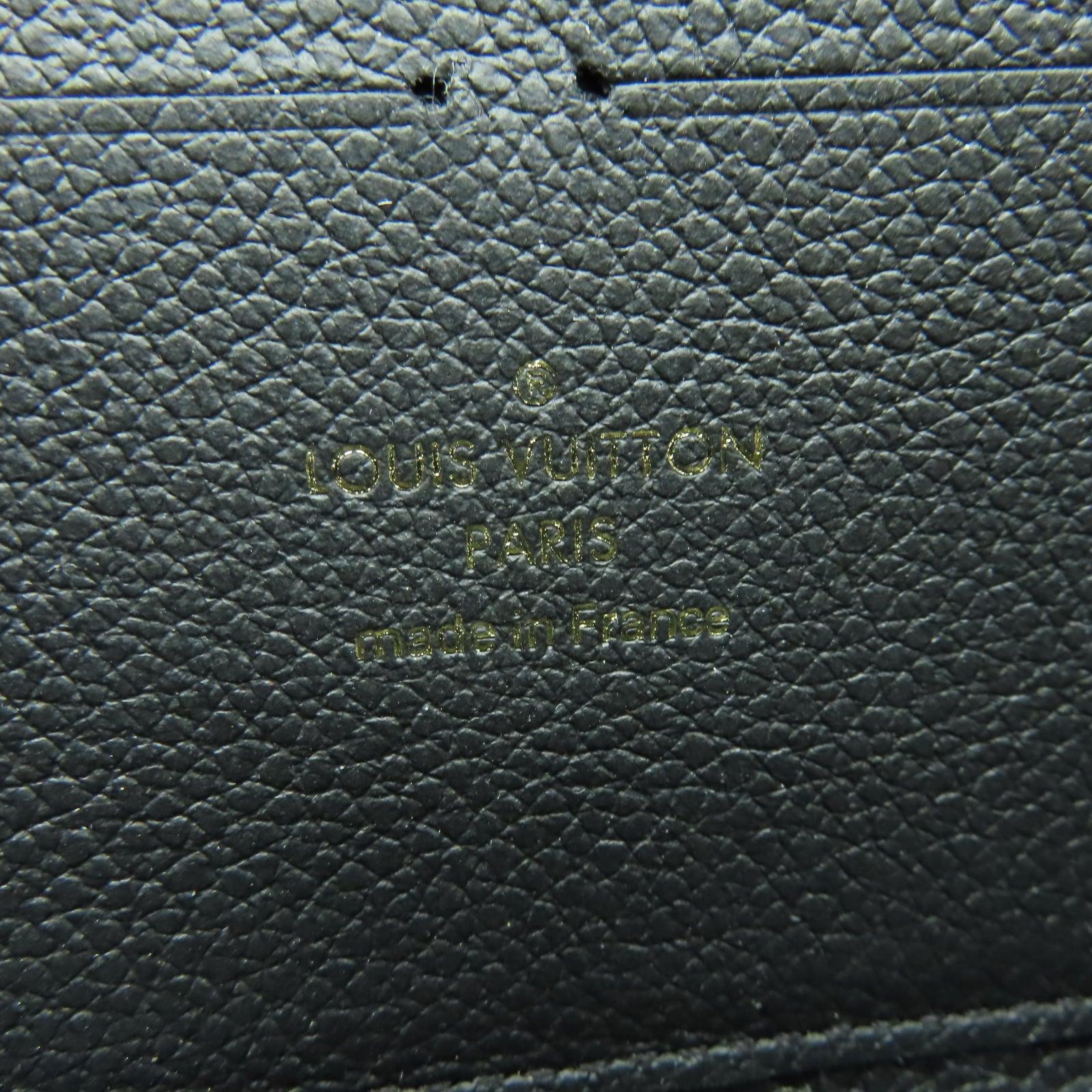 LOUIS VUITTON Monogram Empreinte Clemence Wallet金扣長錢包黑色