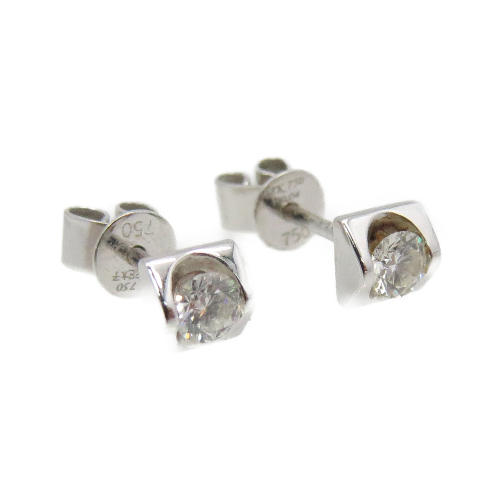 JEWELRY 【激減優惠】18K白金0.083ct/0.084ct鑽石Diamond Earrings耳環