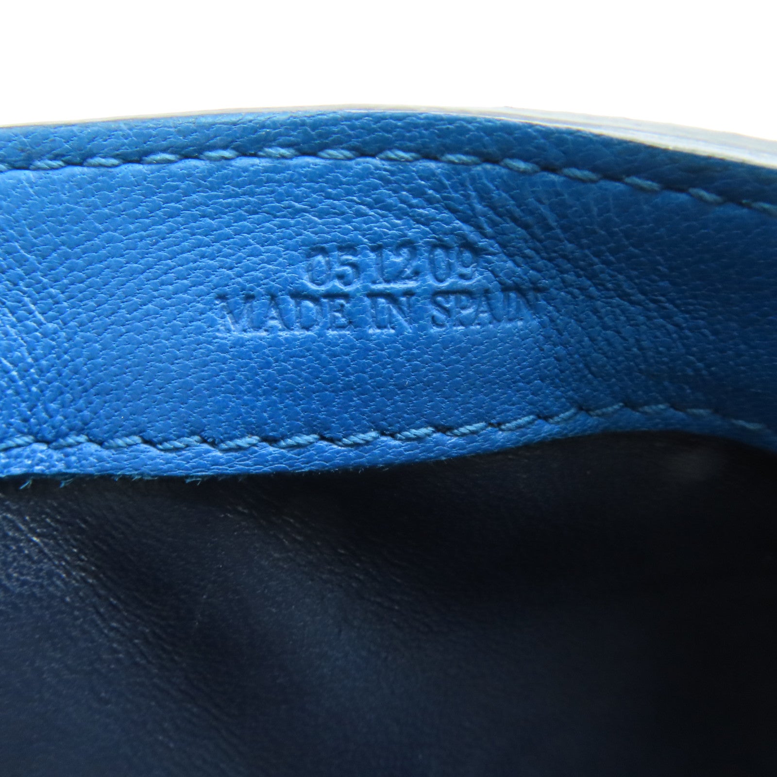 LOEWE 【激減優惠】羊皮皮革Shoulder Bag銀扣肩背袋藍色