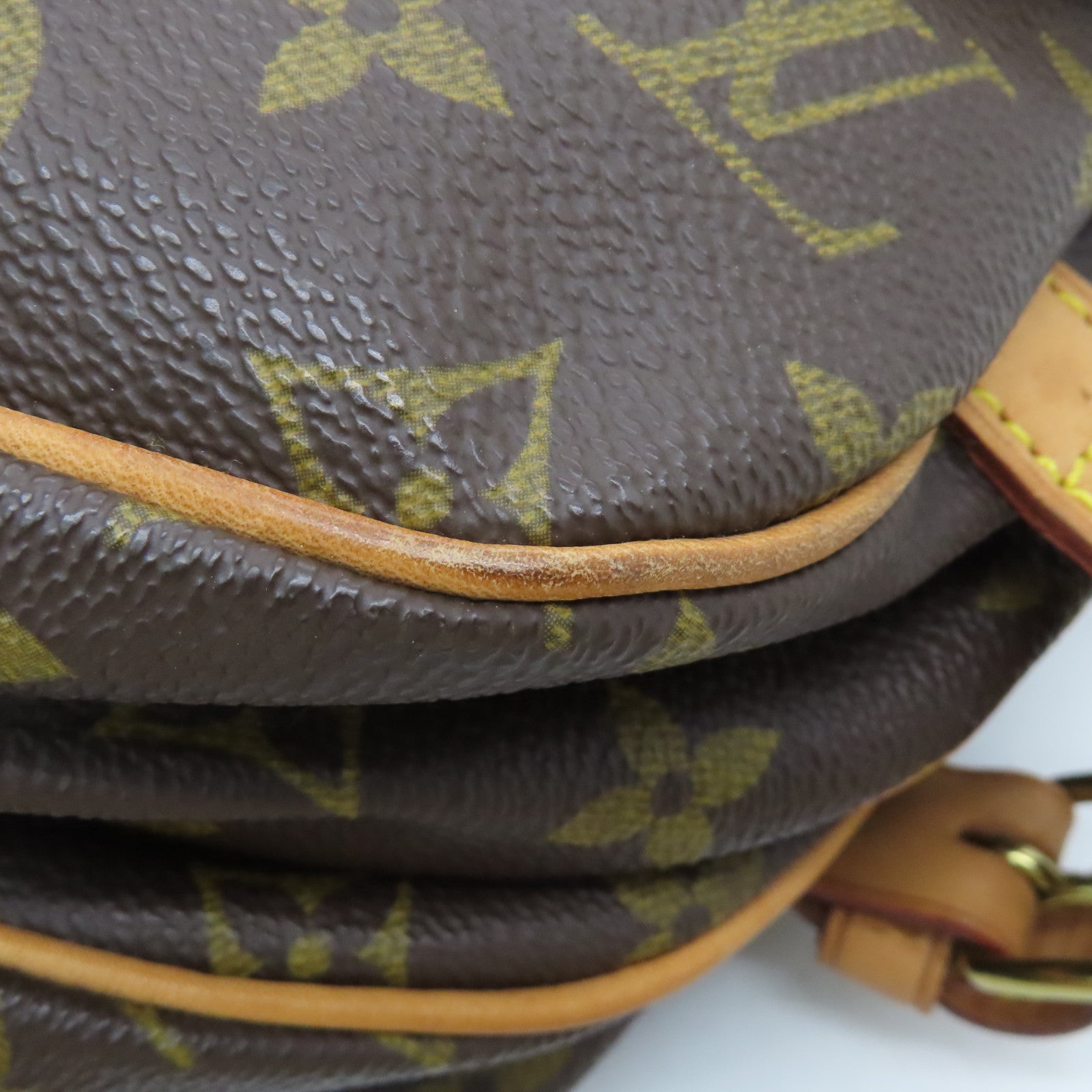 LOUIS VUITTON Monogram Saumur 30金扣肩背袋棕色
