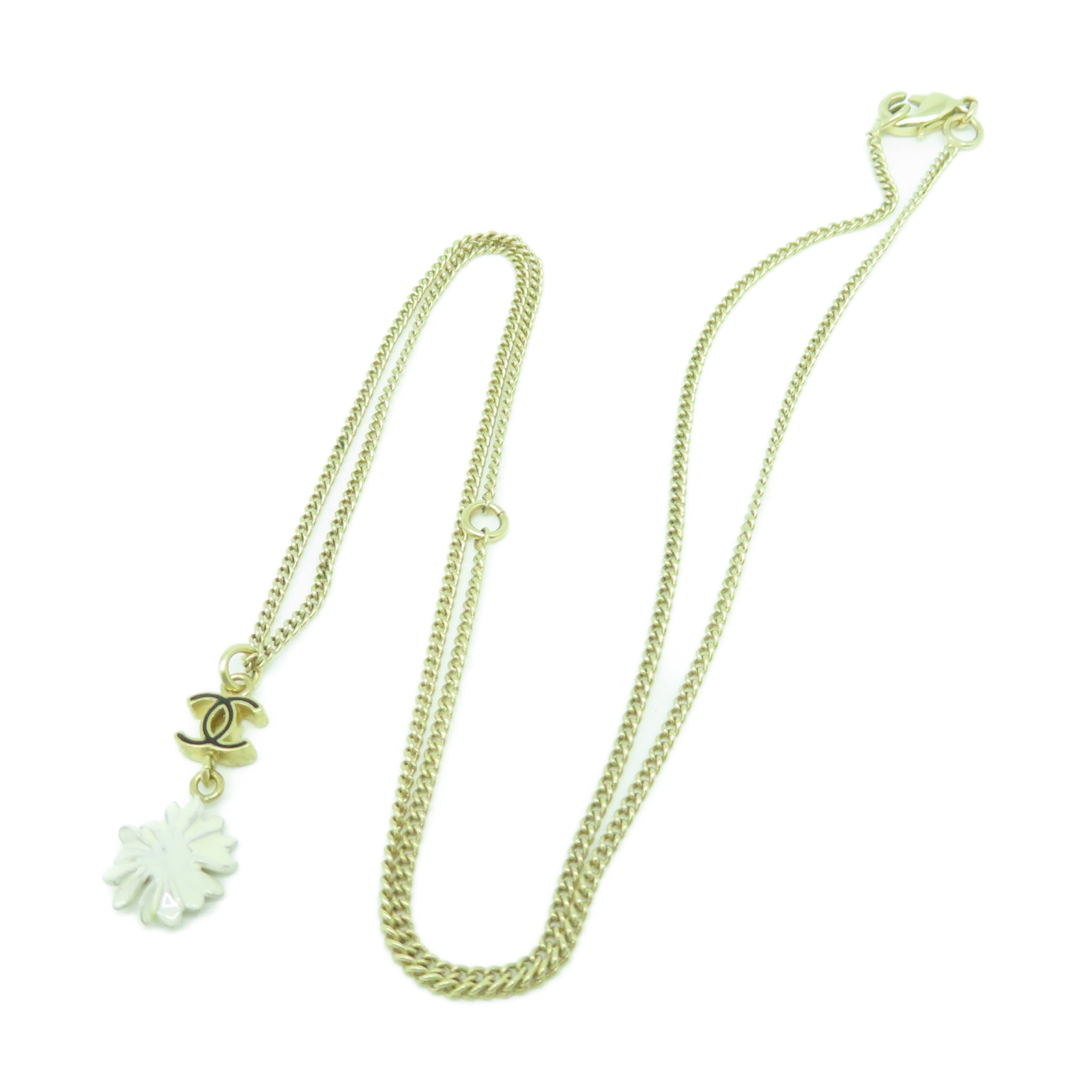 CHANEL 金屬Necklace項鍊金色