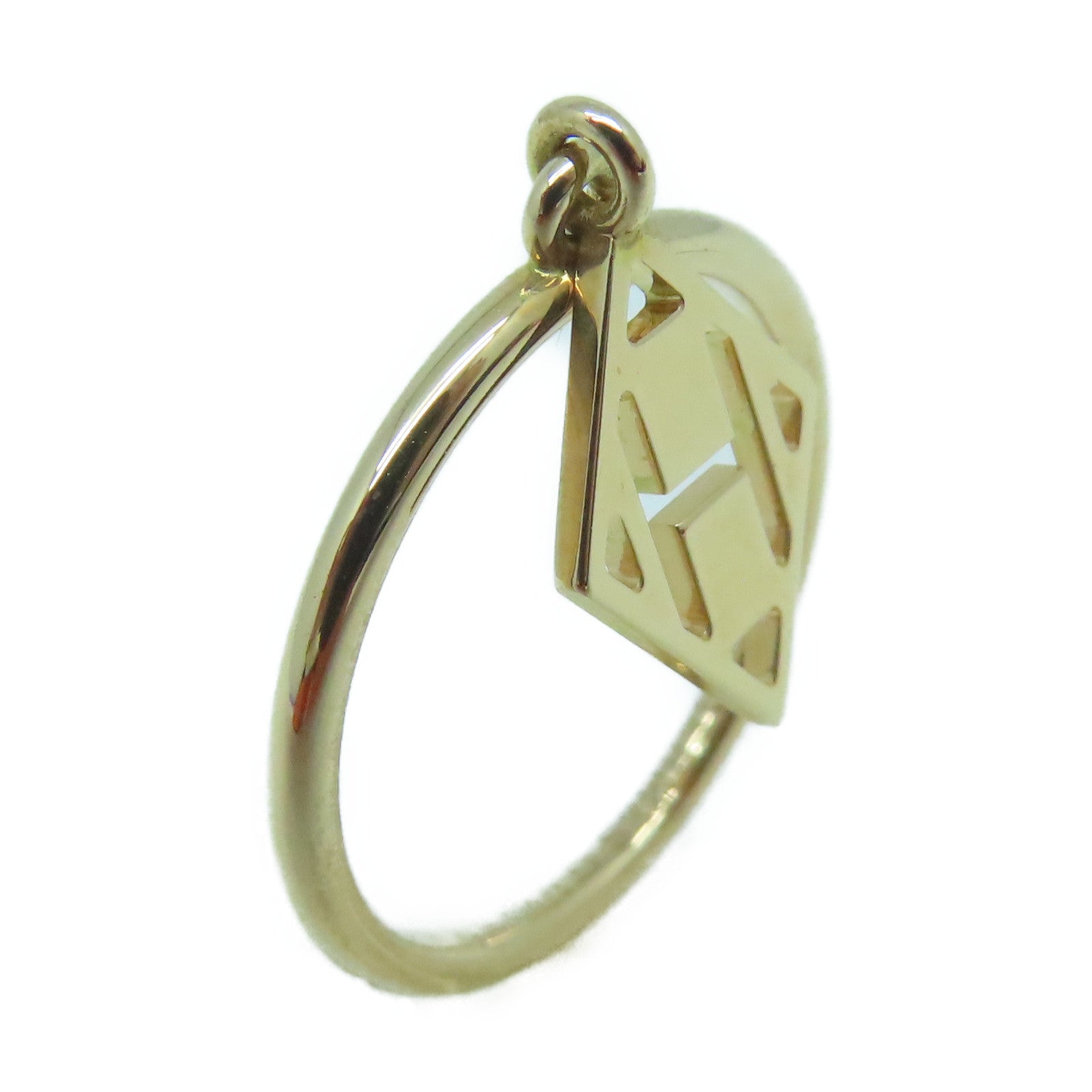 HERMES 18K玫瑰金Ring #49戒指US#4.75玫瑰金色