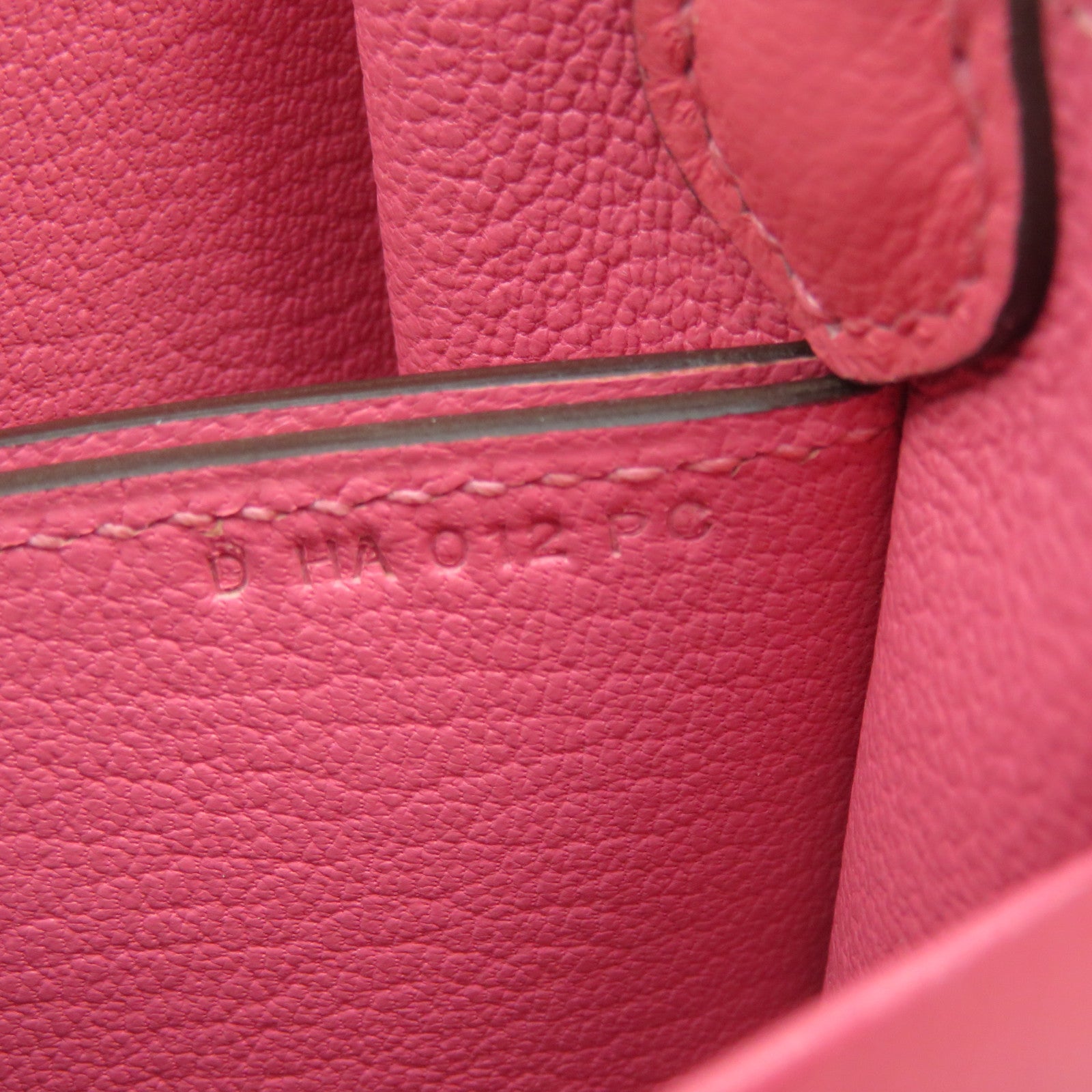 HERMES Evercolor皮革Mini Roulis银扣链带肩背袋Rose Azalee