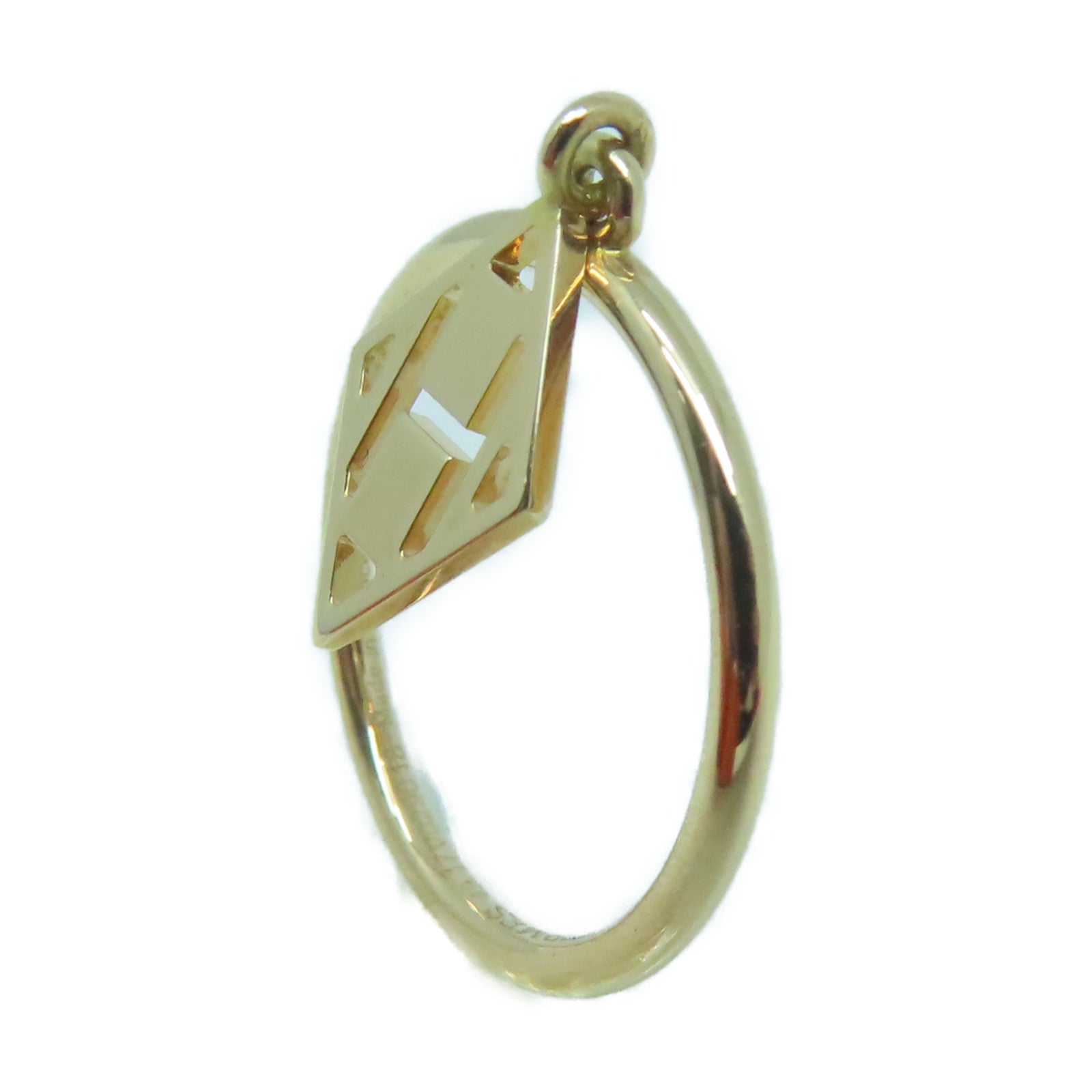 HERMES 18K玫瑰金Ring #49戒指US#4.75玫瑰金色