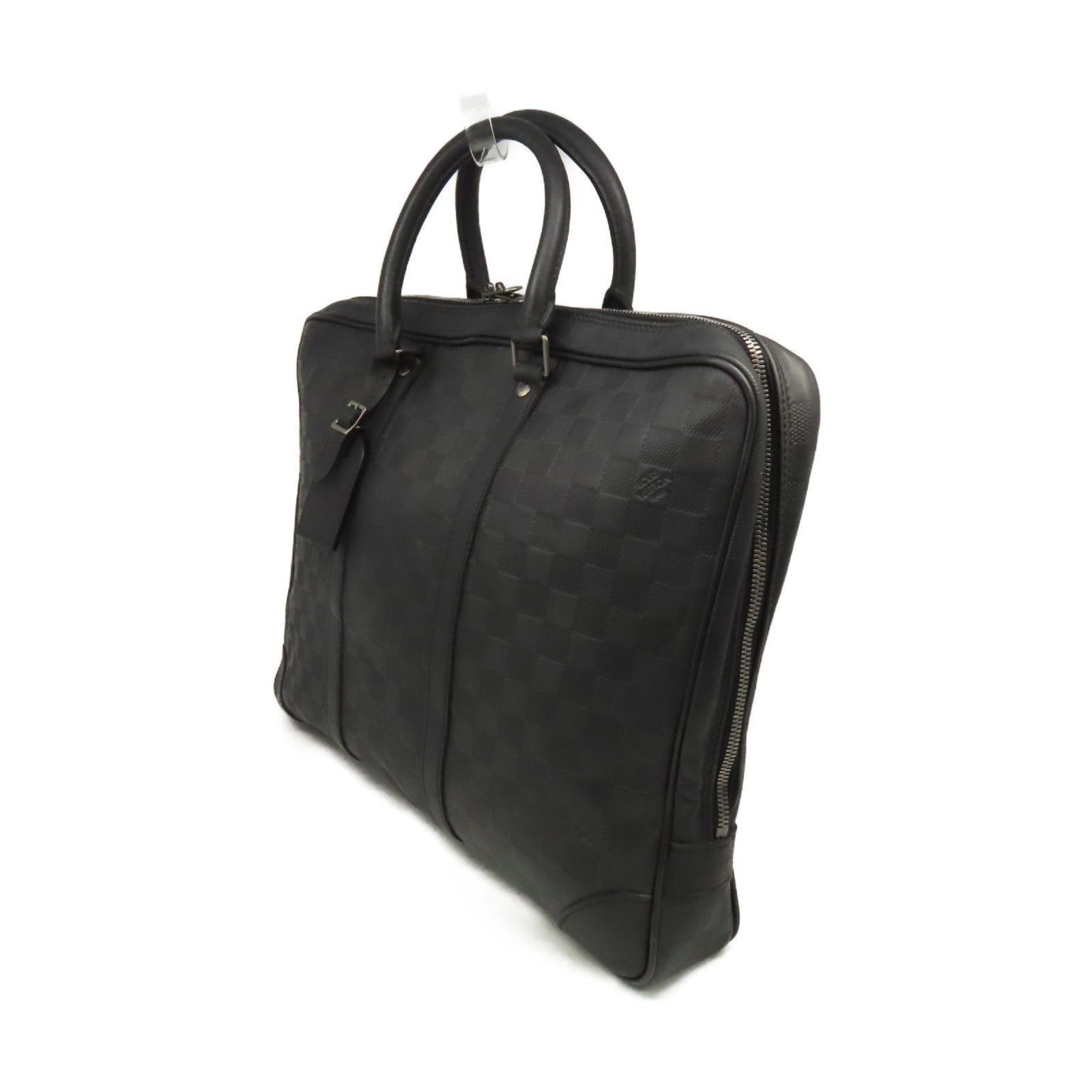 LOUIS VUITTON Damier Infini Porte-Documents Voyage Business Bag公事包黑色