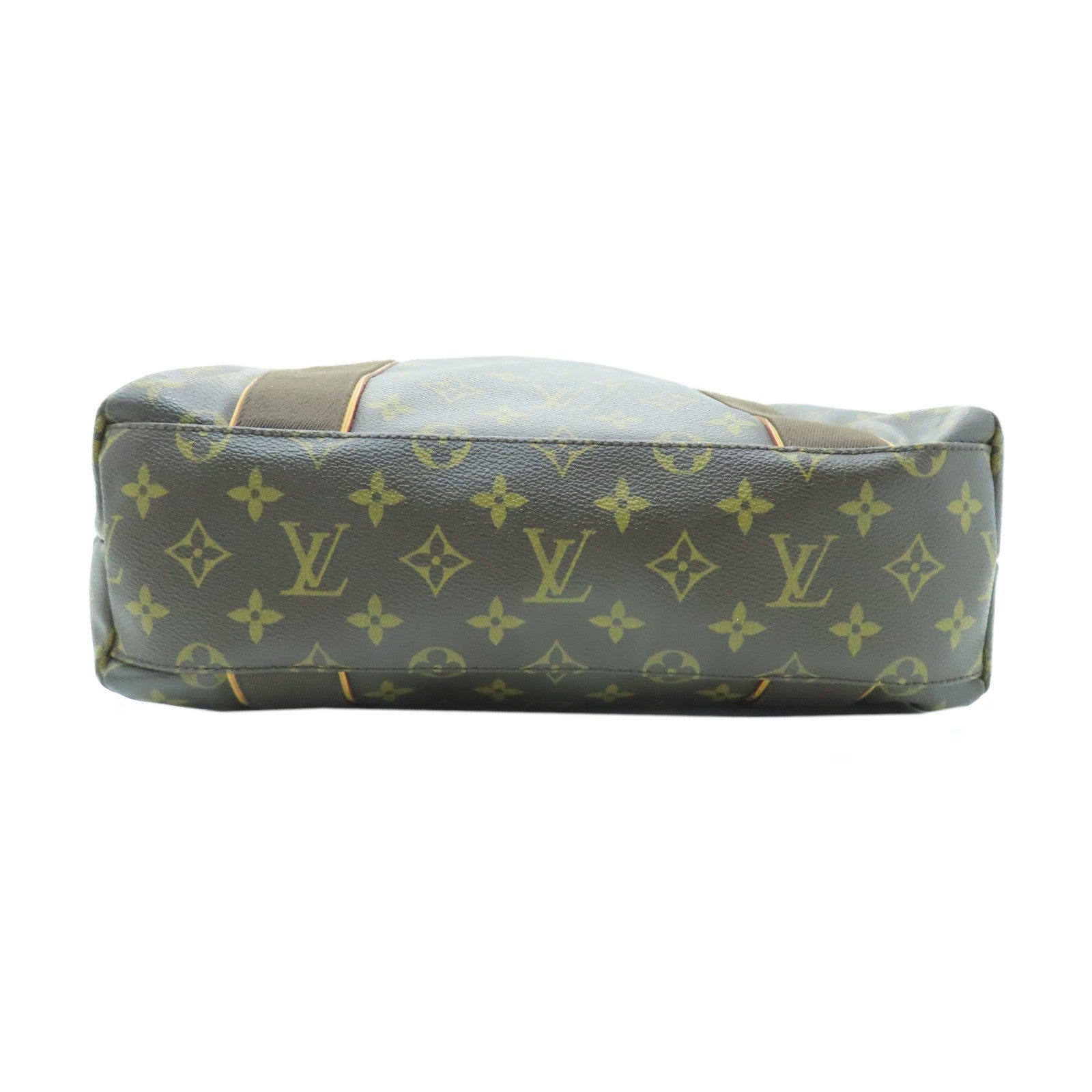 LOUIS VUITTON Monogram Beaubourg金扣手挽袋啡色