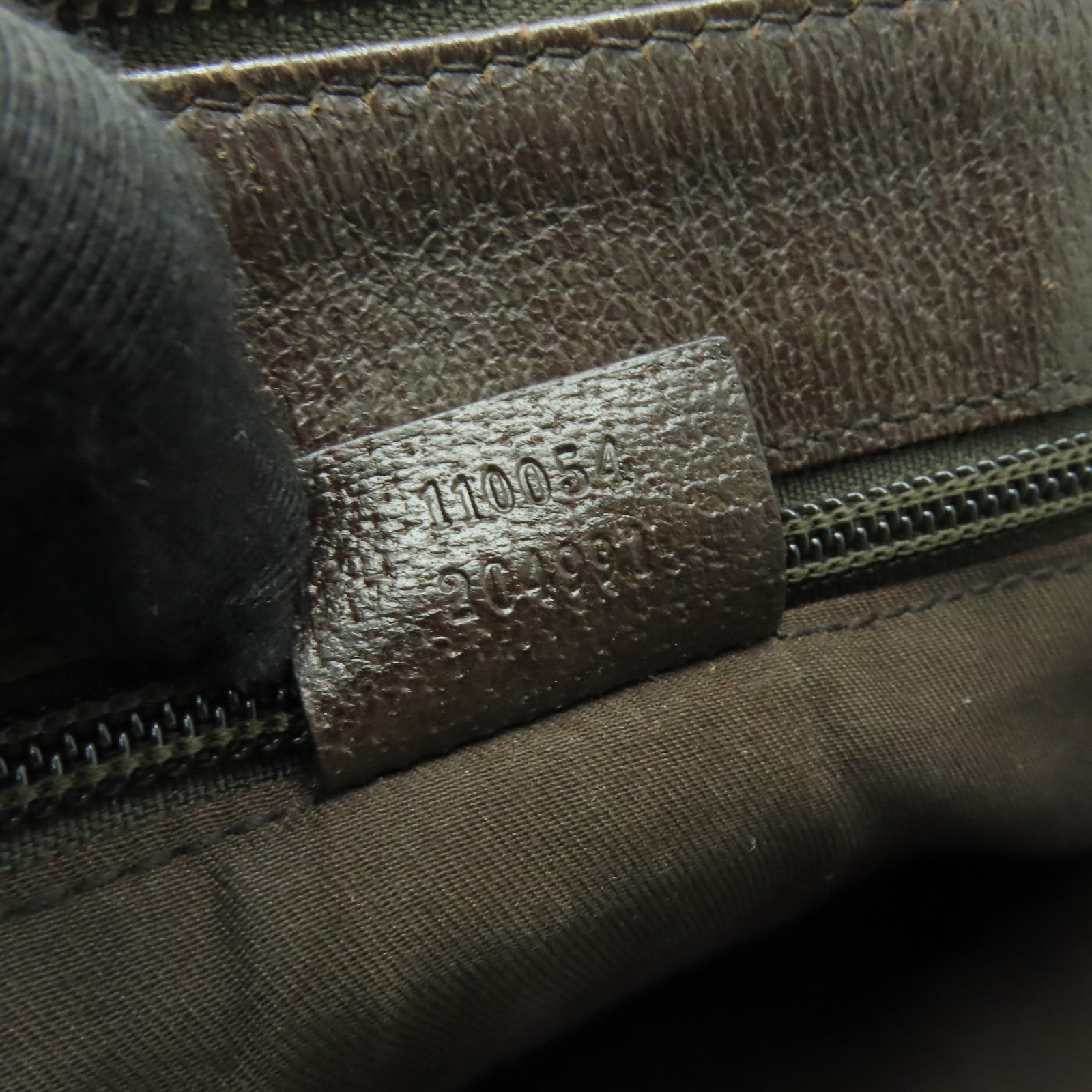 GUCCI 帆布Shoulder Bag銀扣肩背袋棕色