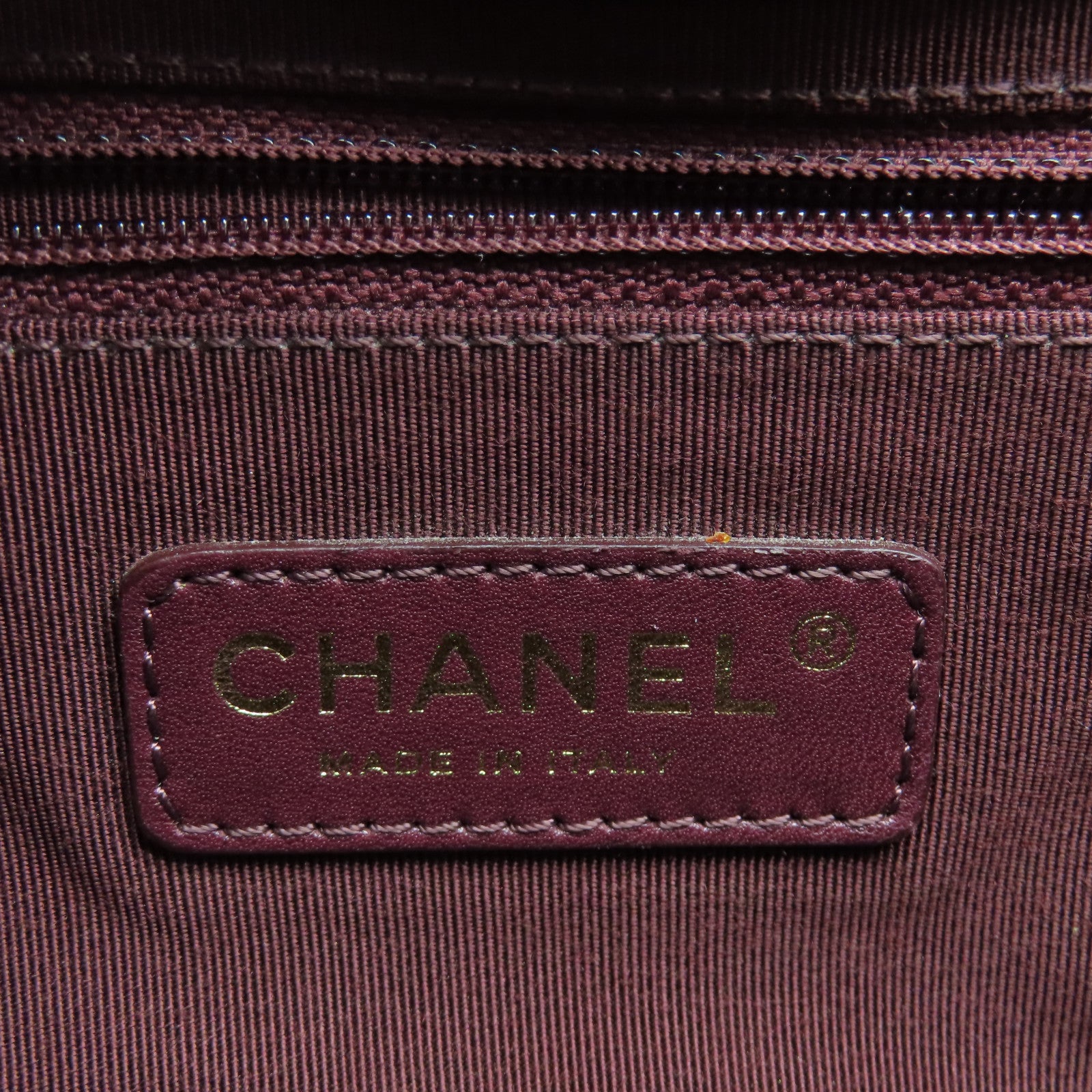 CHANEL 菱格羊皮皮革Chain Shoulder Bag金扣鏈帶肩背袋黑色