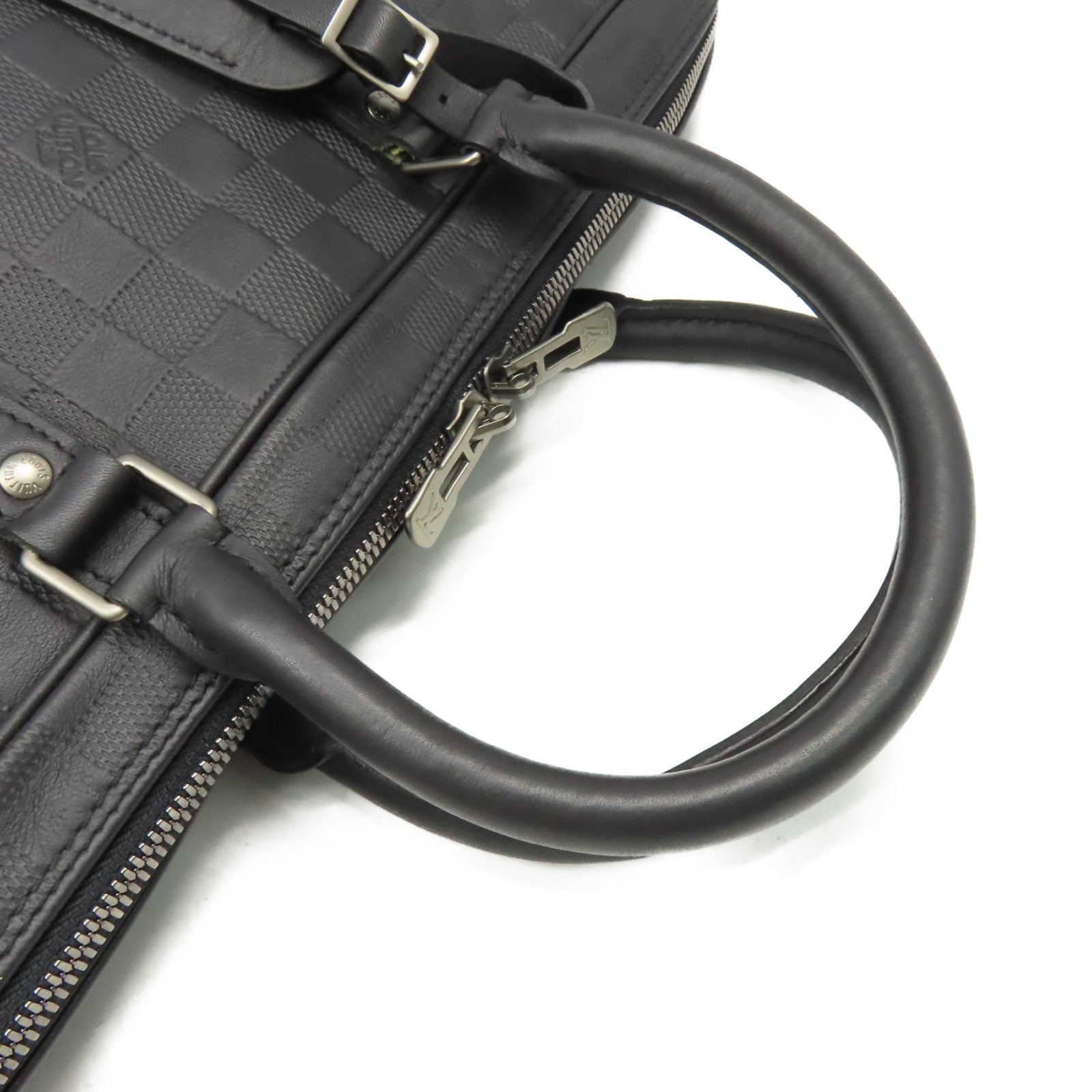 LOUIS VUITTON Damier Infini Porte-Documents Voyage Business Bag公事包黑色