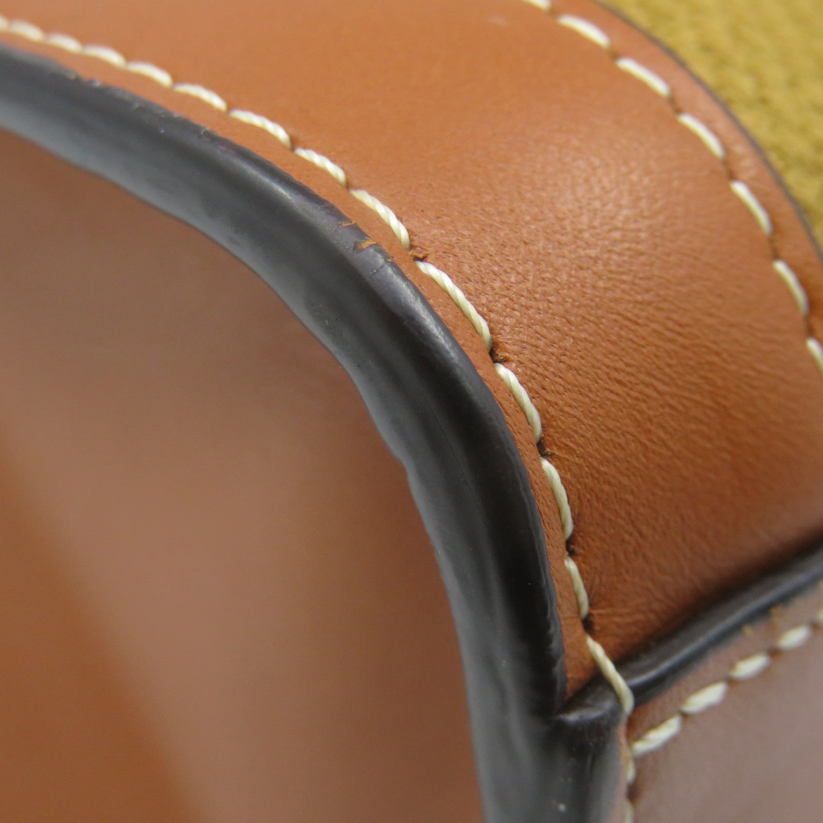 CELINE 帆布/牛皮皮革2Way Shoulder Bag手挽肩背兩用袋啡色