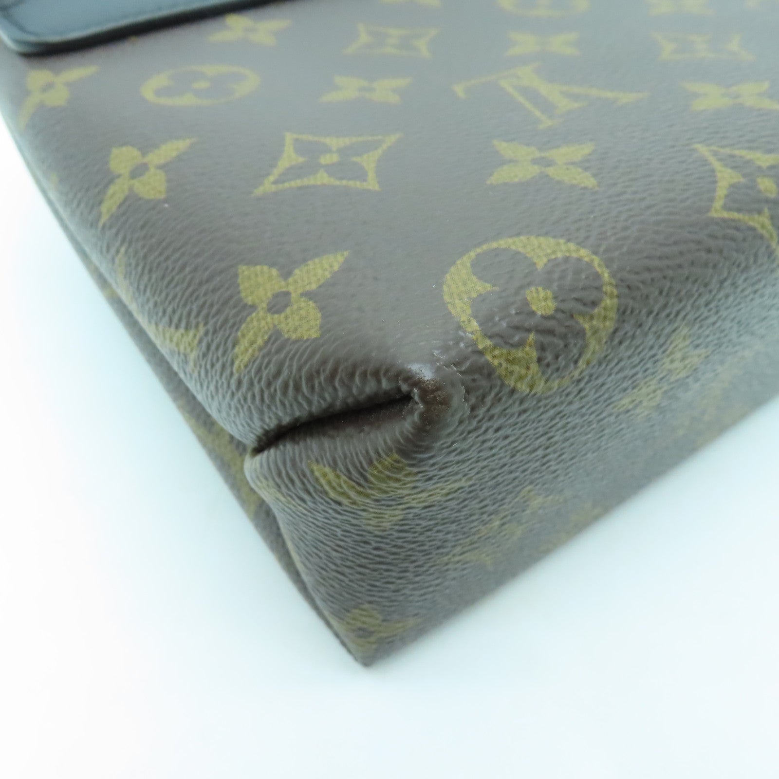 LOUIS VUITTON Monogram Locky BB金扣手挽肩背兩用袋黑色/棕色