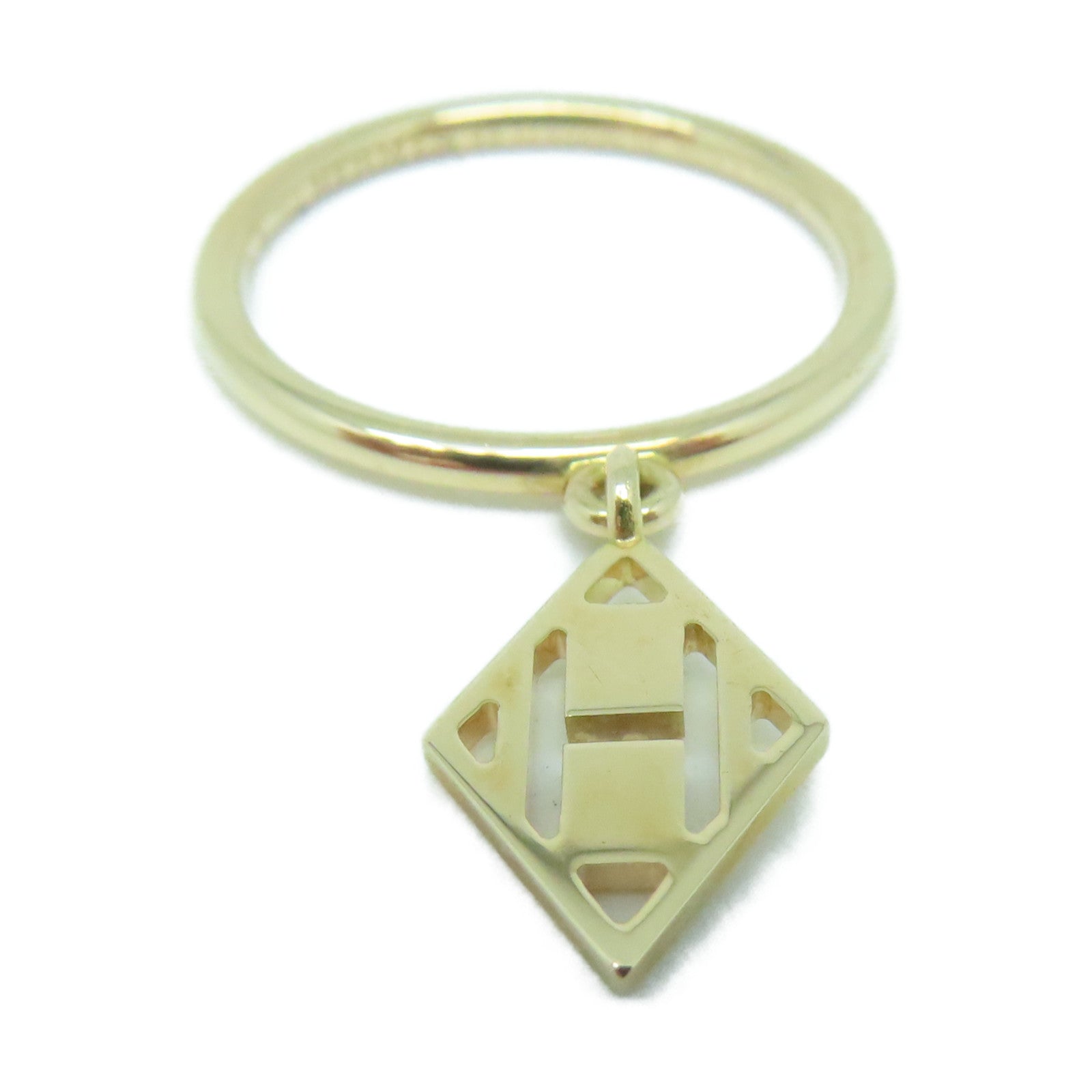 HERMES 18K玫瑰金Ring #49戒指US#4.75玫瑰金色