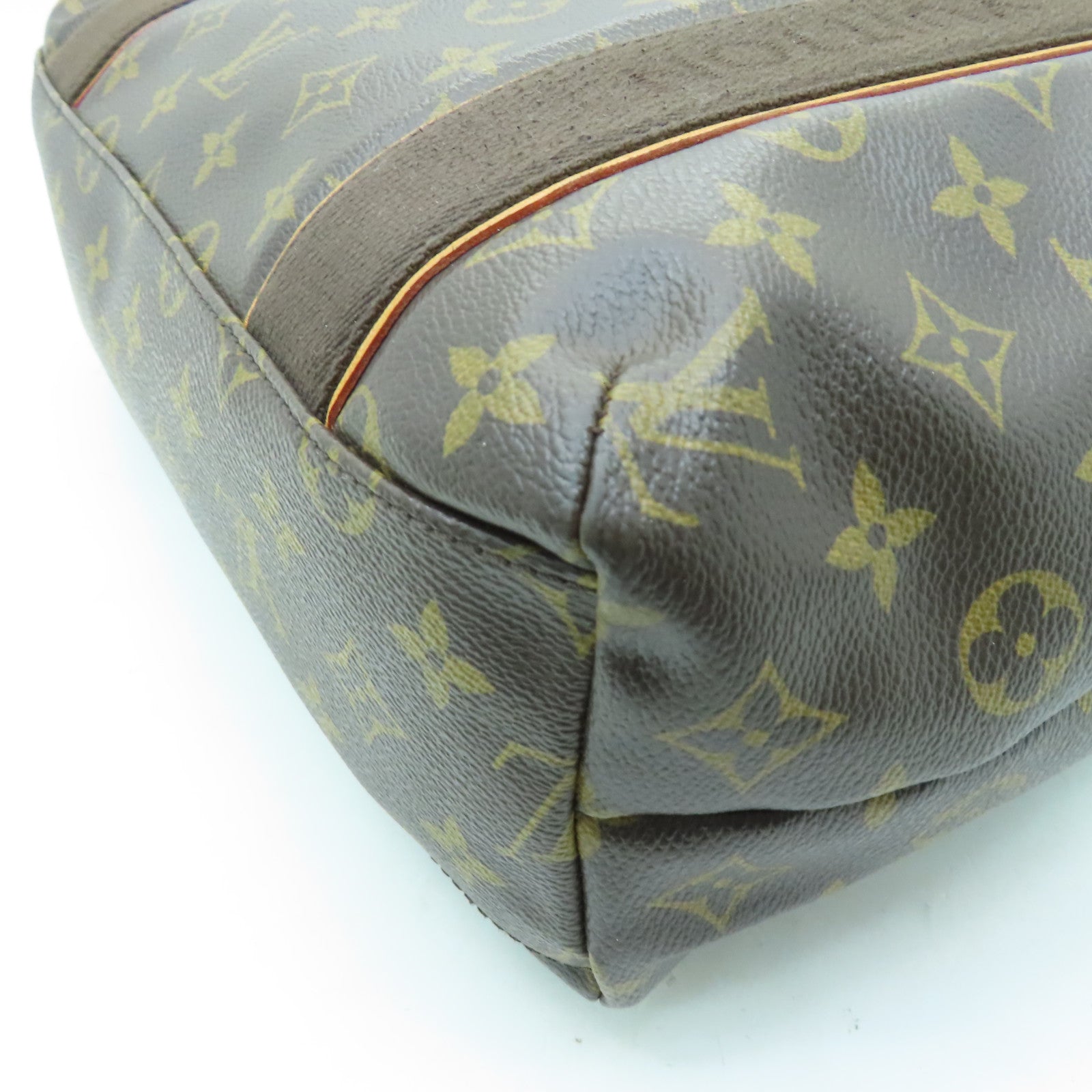 LOUIS VUITTON Monogram Beaubourg金扣手挽袋啡色