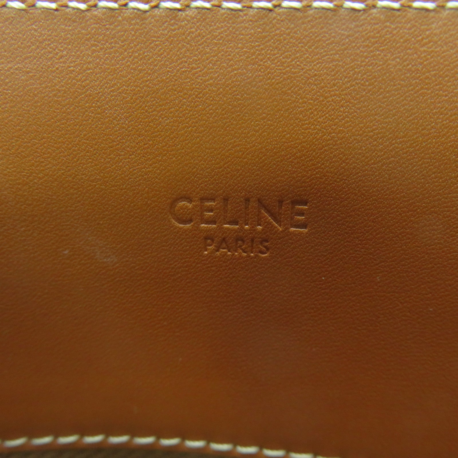 CELINE 帆布/牛皮皮革2Way Shoulder Bag手挽肩背兩用袋啡色
