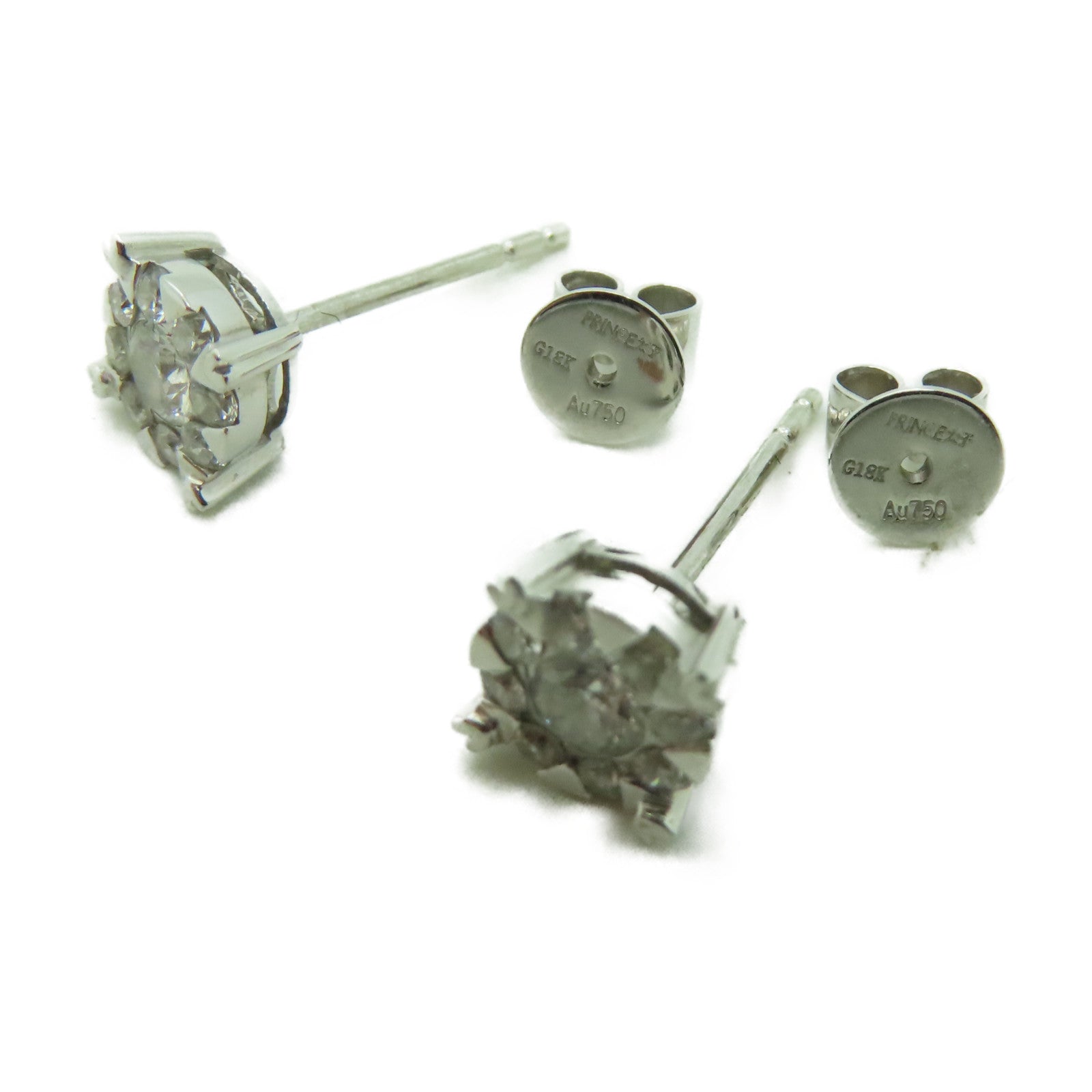 JEWELRY 18K白金Diamond Earrings 0.24ct/0.24ct鑽石耳環