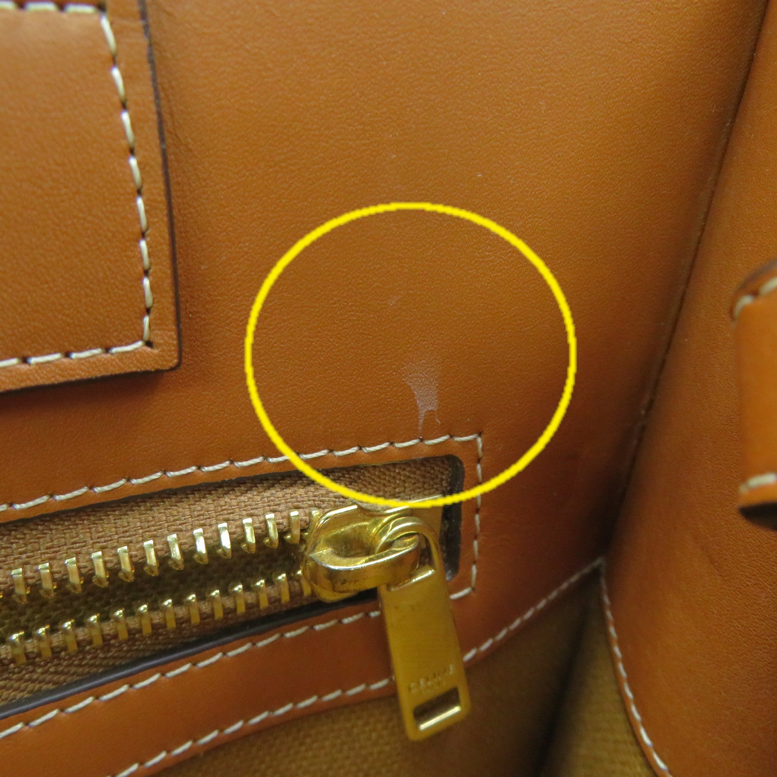 CELINE 帆布/牛皮皮革2Way Shoulder Bag手挽肩背兩用袋啡色