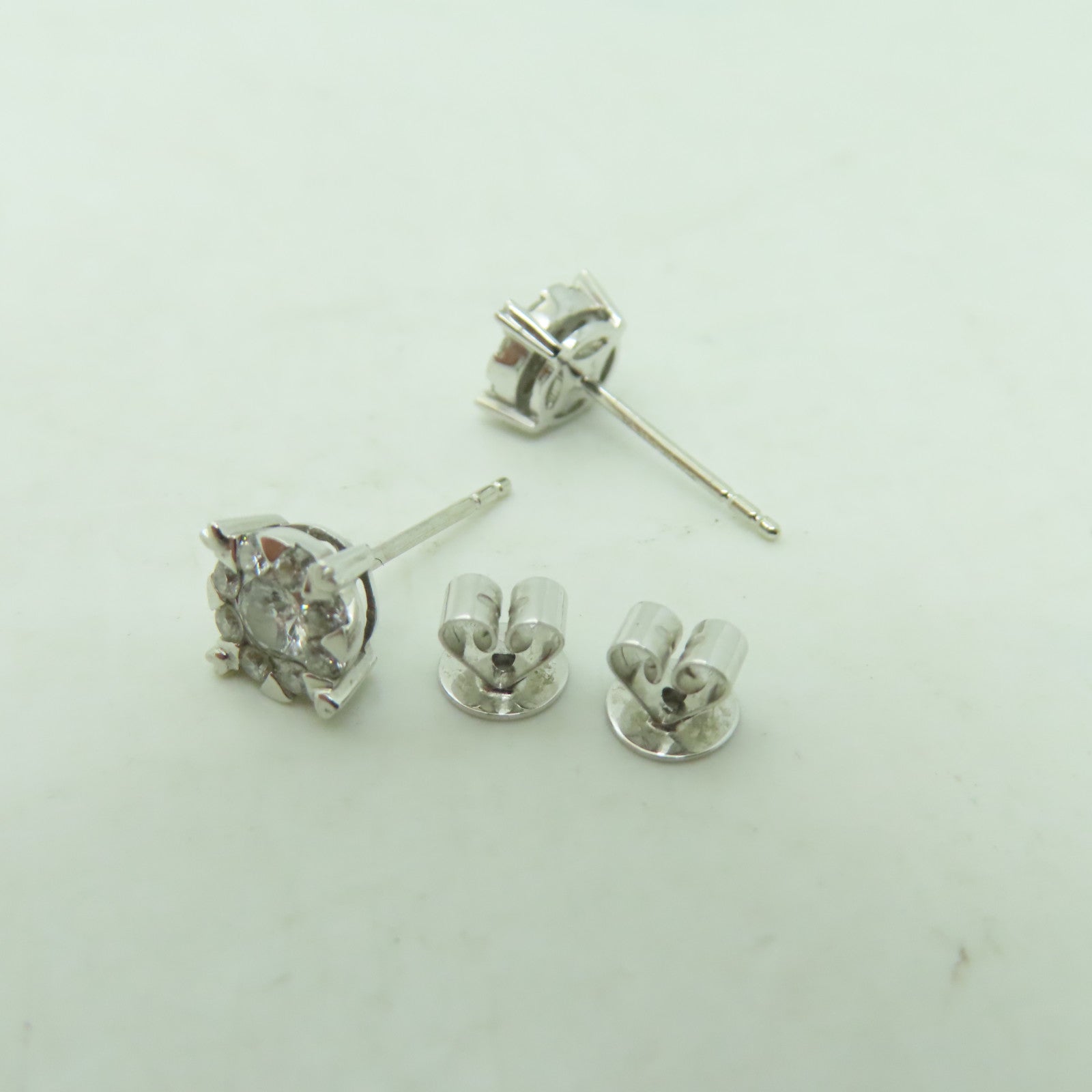 JEWELRY 18K白金Diamond Earrings 0.24ct/0.24ct鑽石耳環