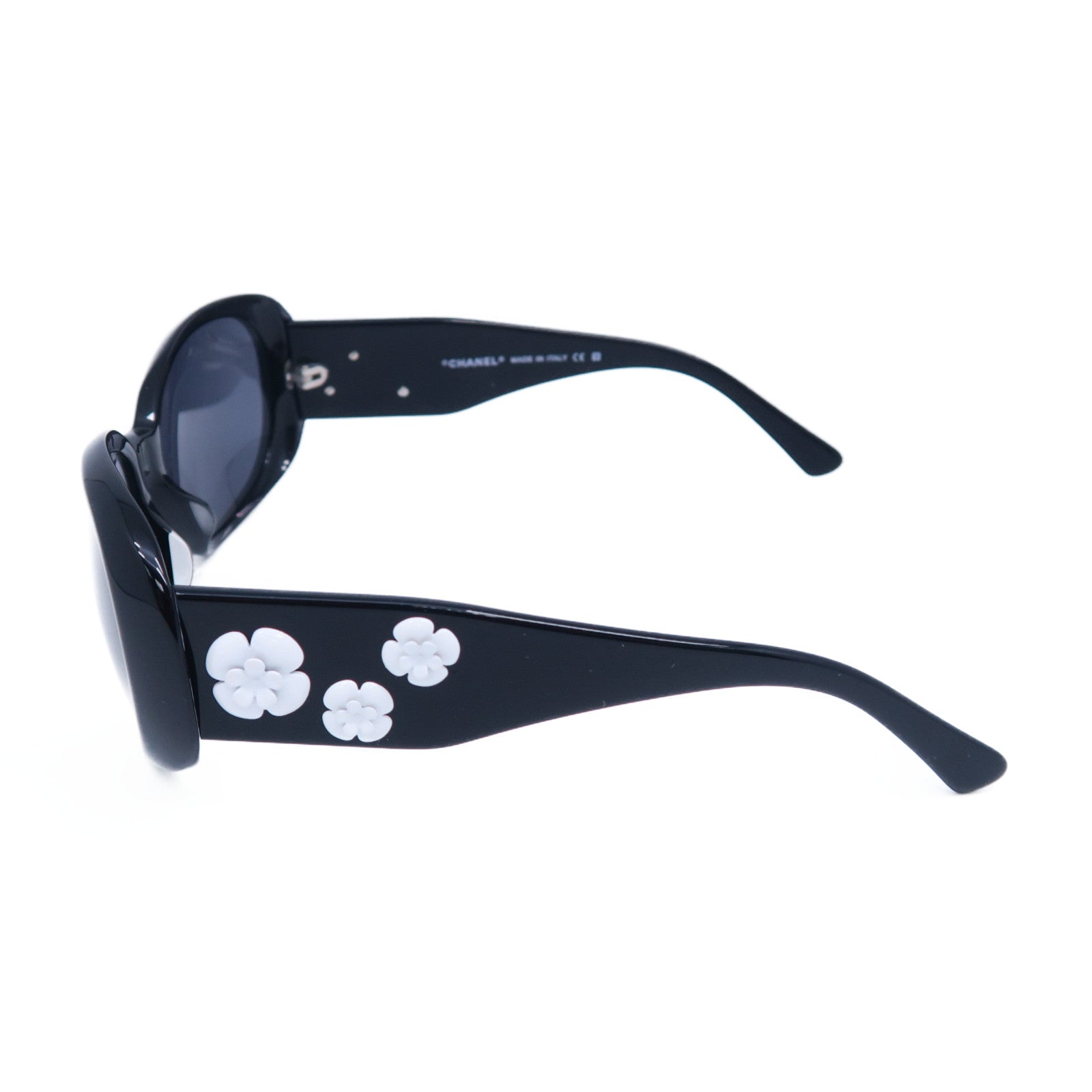 CHANEL PVC Sunglasses太陽眼鏡黑色/白色