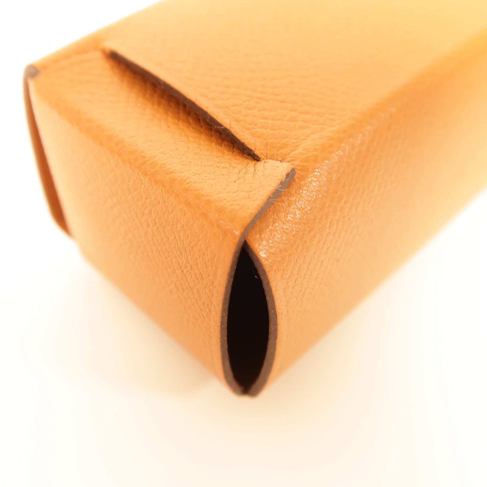 HERMES Epsom皮革Lipsick Box唇膏盒Gold經典駝色