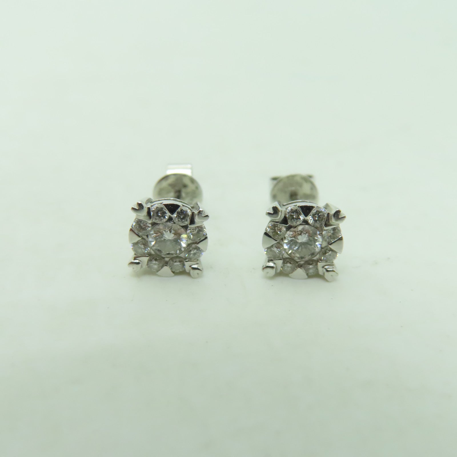 JEWELRY 18K白金Diamond Earrings 0.24ct/0.24ct鑽石耳環