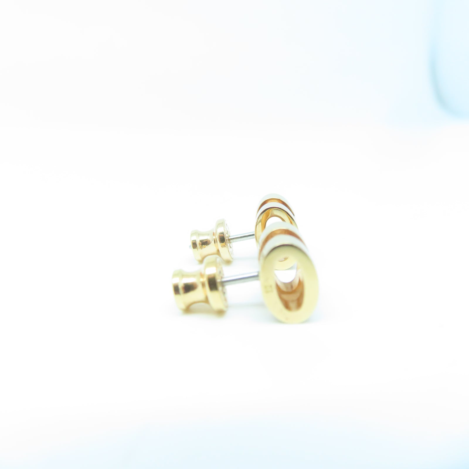 HERMES 金屬Pop H Earrings耳環灰色