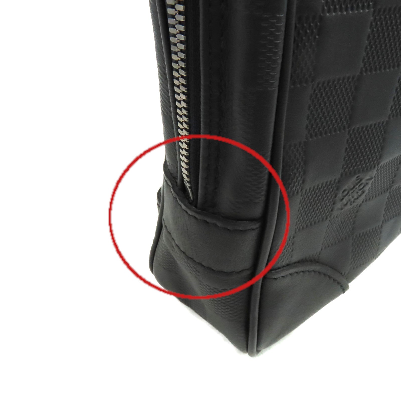 LOUIS VUITTON Damier Infini Porte-Documents Voyage Business Bag公事包黑色