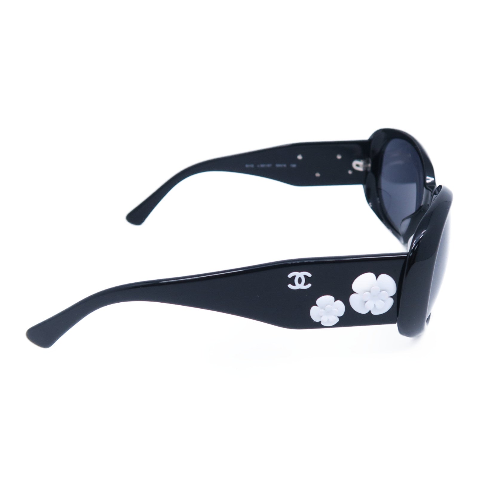 CHANEL PVC Sunglasses太陽眼鏡黑色/白色