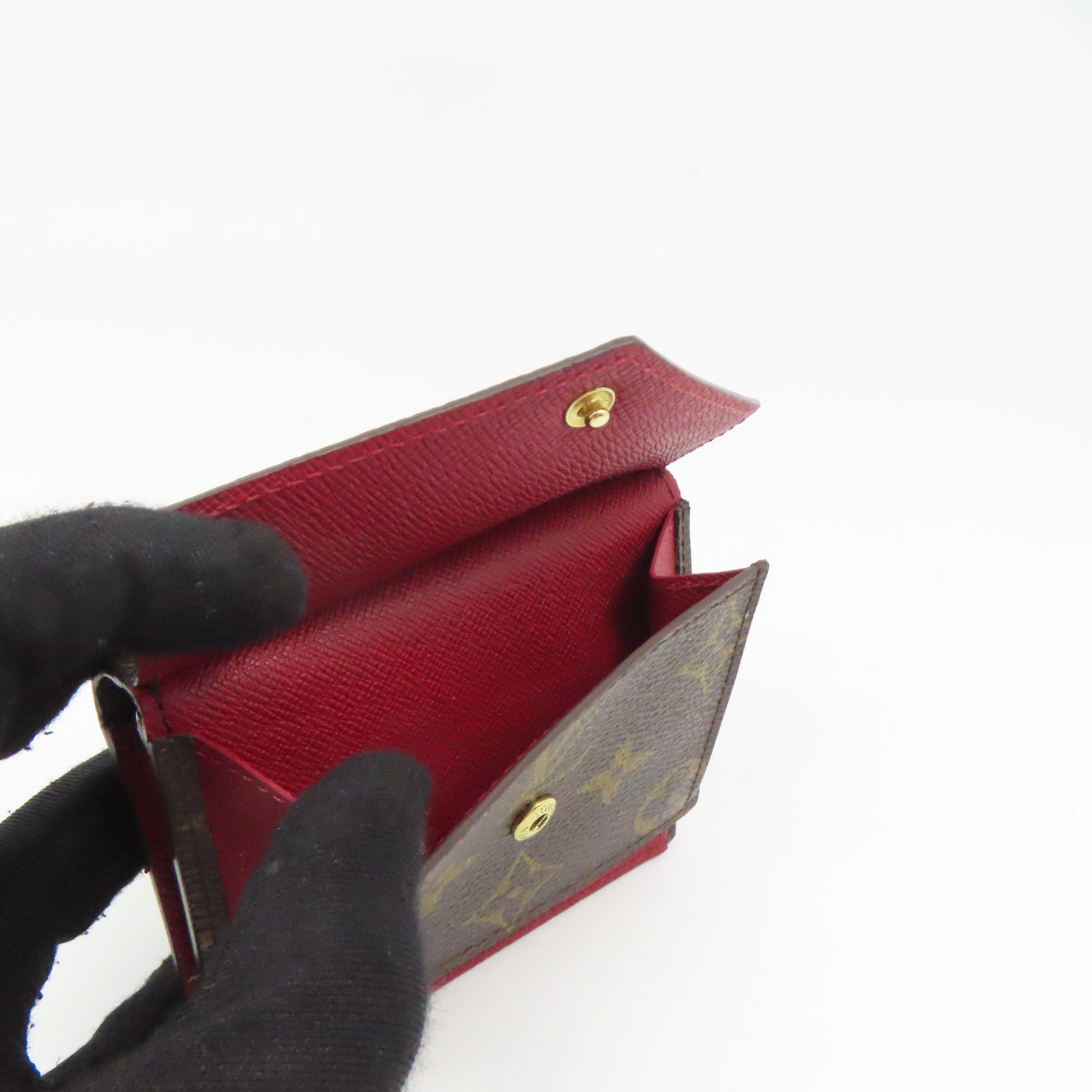 LOUIS VUITTON Monogram Marie Bifold金扣錢包啡色