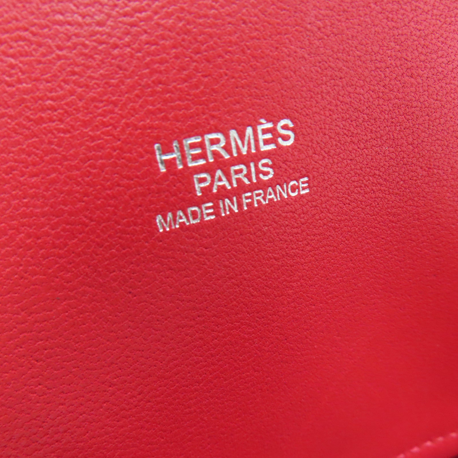 HERMES [Sharp Discount] Clemence Leather Bolide 31 Silver Buckle Handle Shoulder Backpack Rouge Casaque/Red