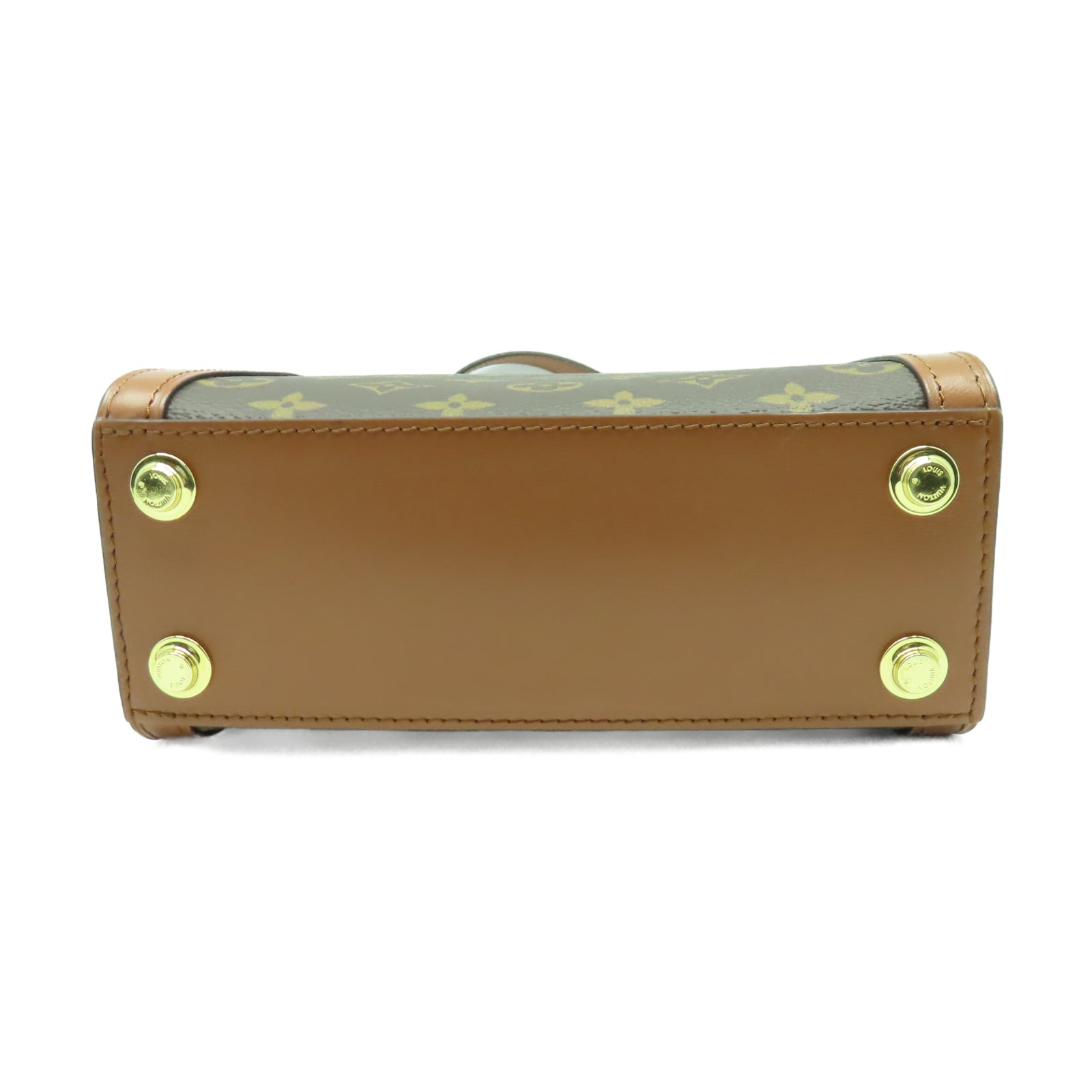 LOUIS VUITTON Monogram Dauphine Capitale金扣手挽肩背兩用袋棕色