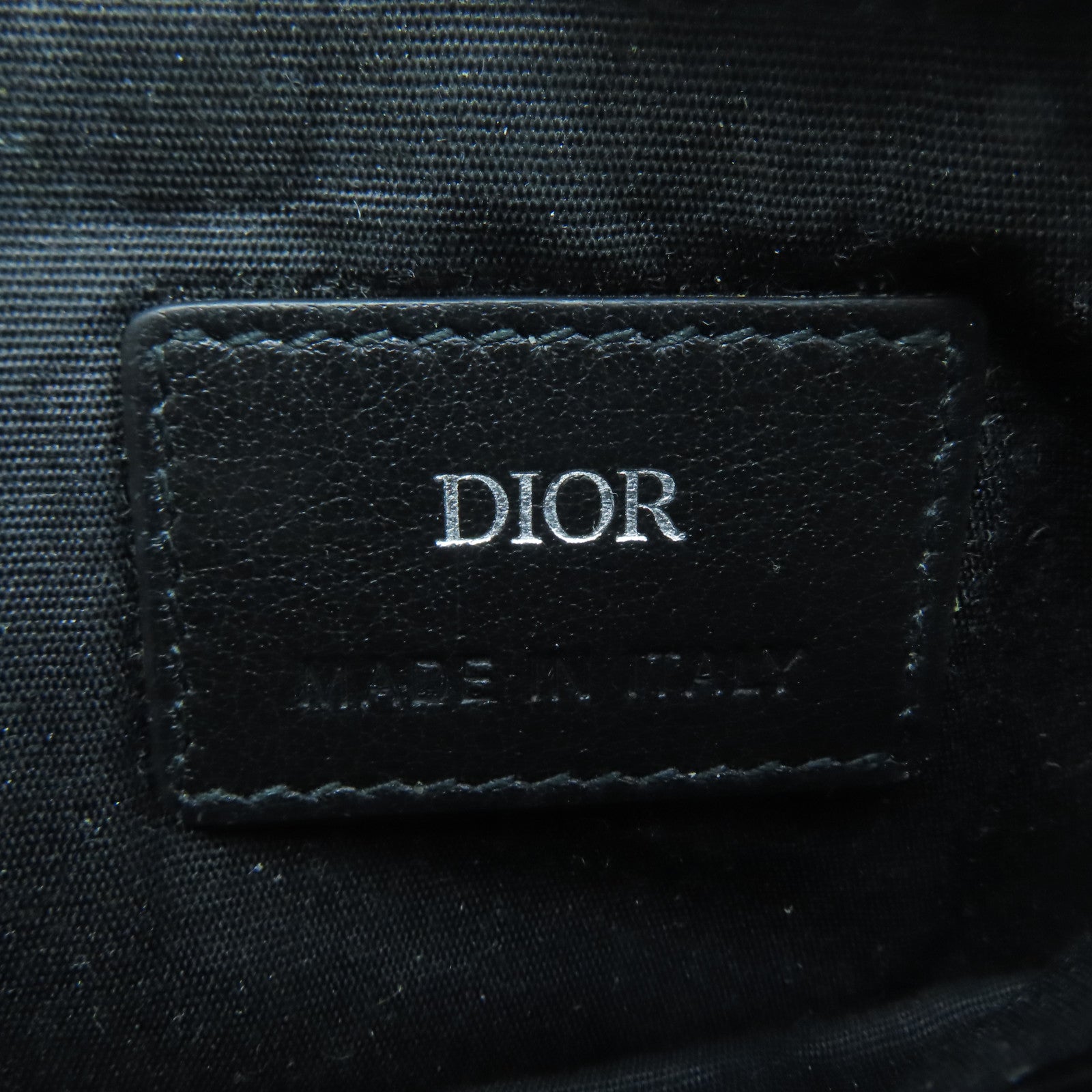 Dior Canvas Card Case Silver Buckle Card Holder Black