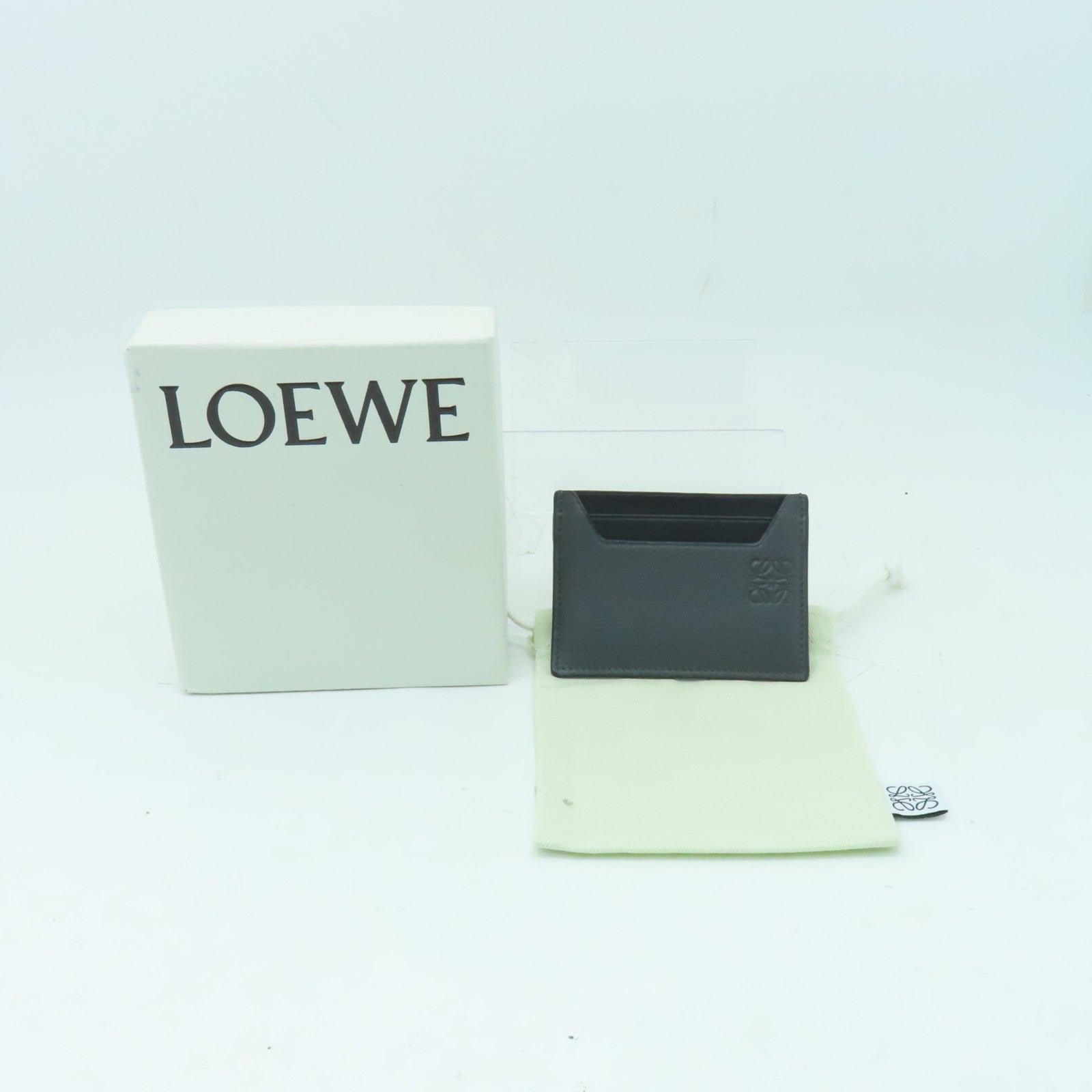 LOEWE 牛皮皮革Card Case卡片套灰色