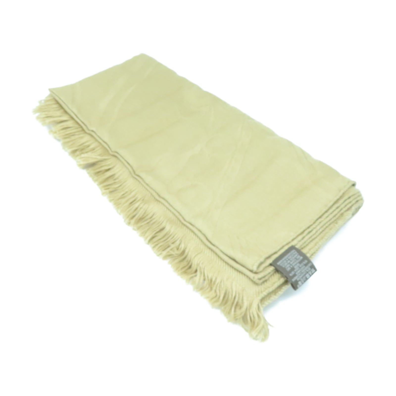 HERMES 【激減優惠】羊絨/絲質Scarf圍巾米色
