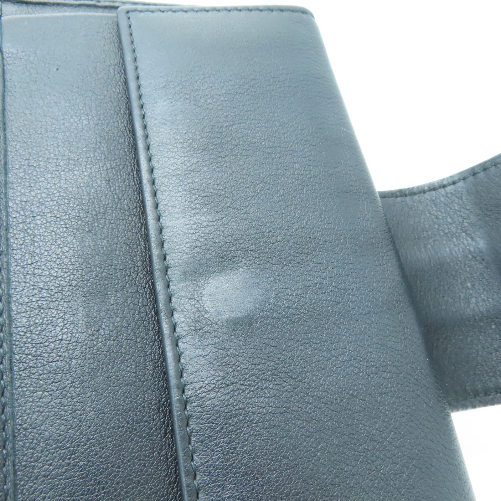 GUCCI 【激減優惠】牛皮皮革Long Wallet銀扣長錢包黑色