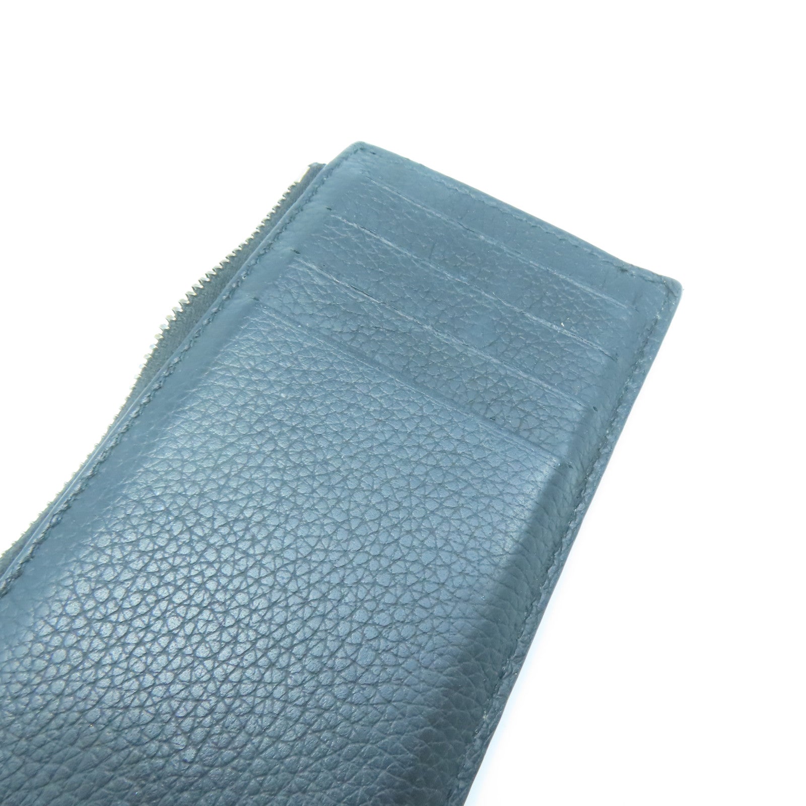 Dior Canvas Card Case Silver Buckle Card Holder Black