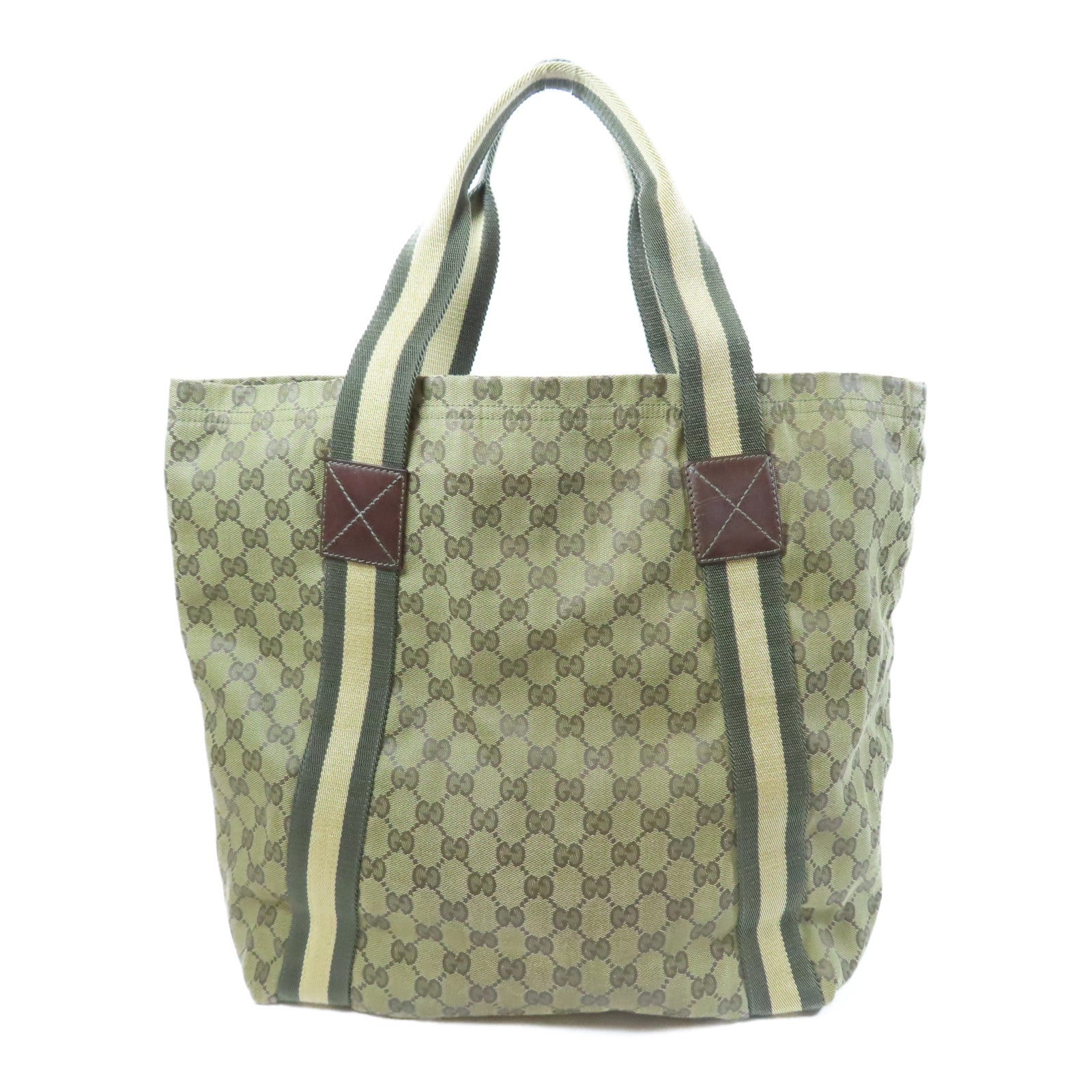 GUCCI 帆布Shoulder Bag肩背袋啡色/綠色