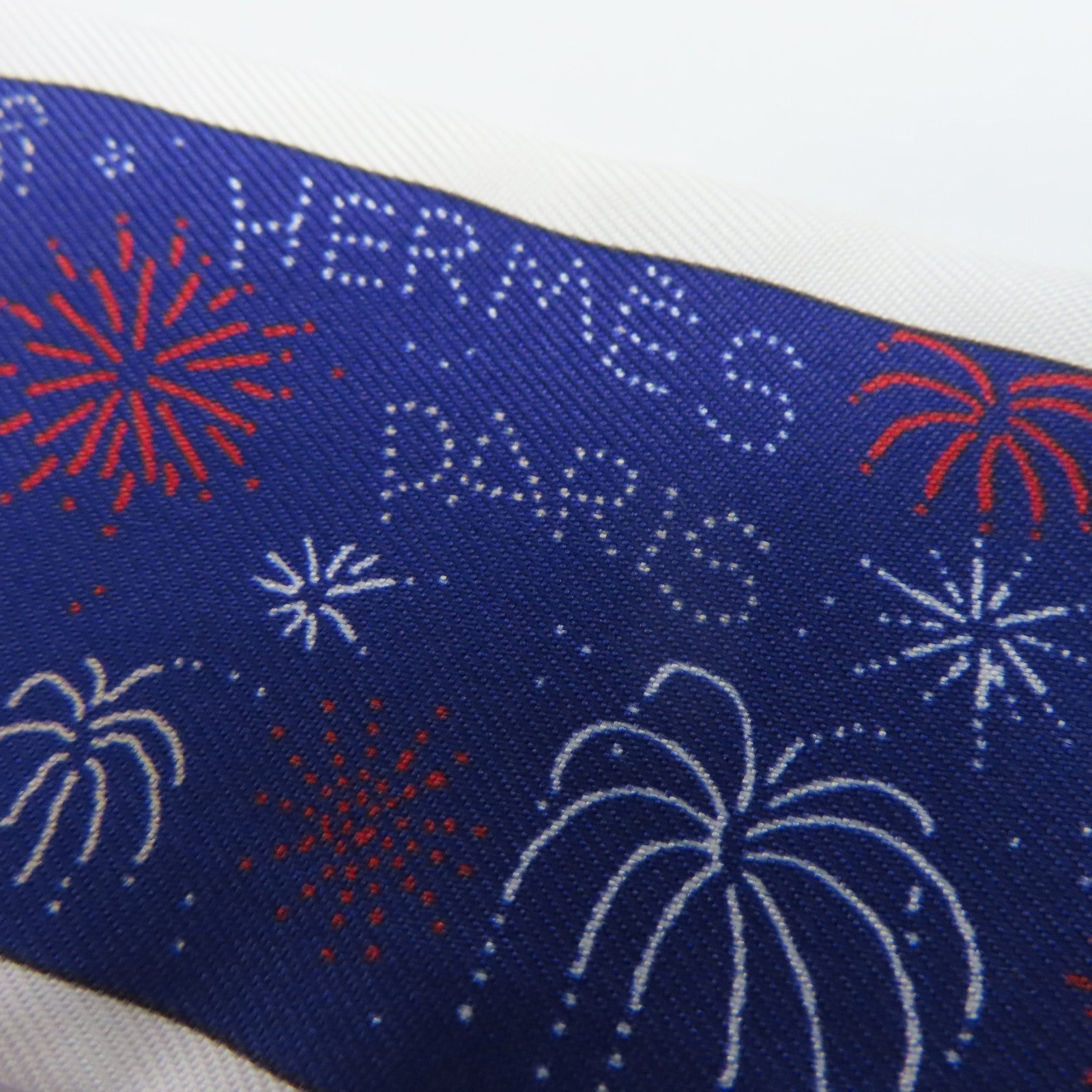 HERMES 【激減優惠】絲質Twilly絲巾紅色/白色