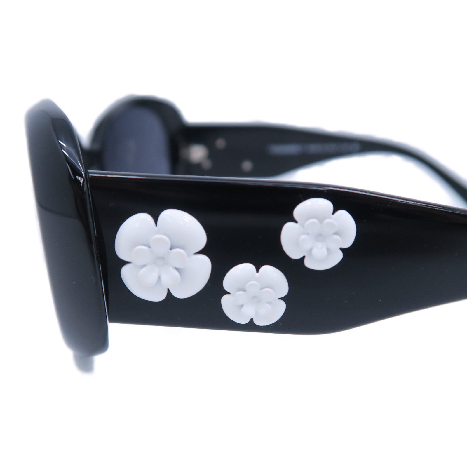 CHANEL PVC Sunglasses太陽眼鏡黑色/白色