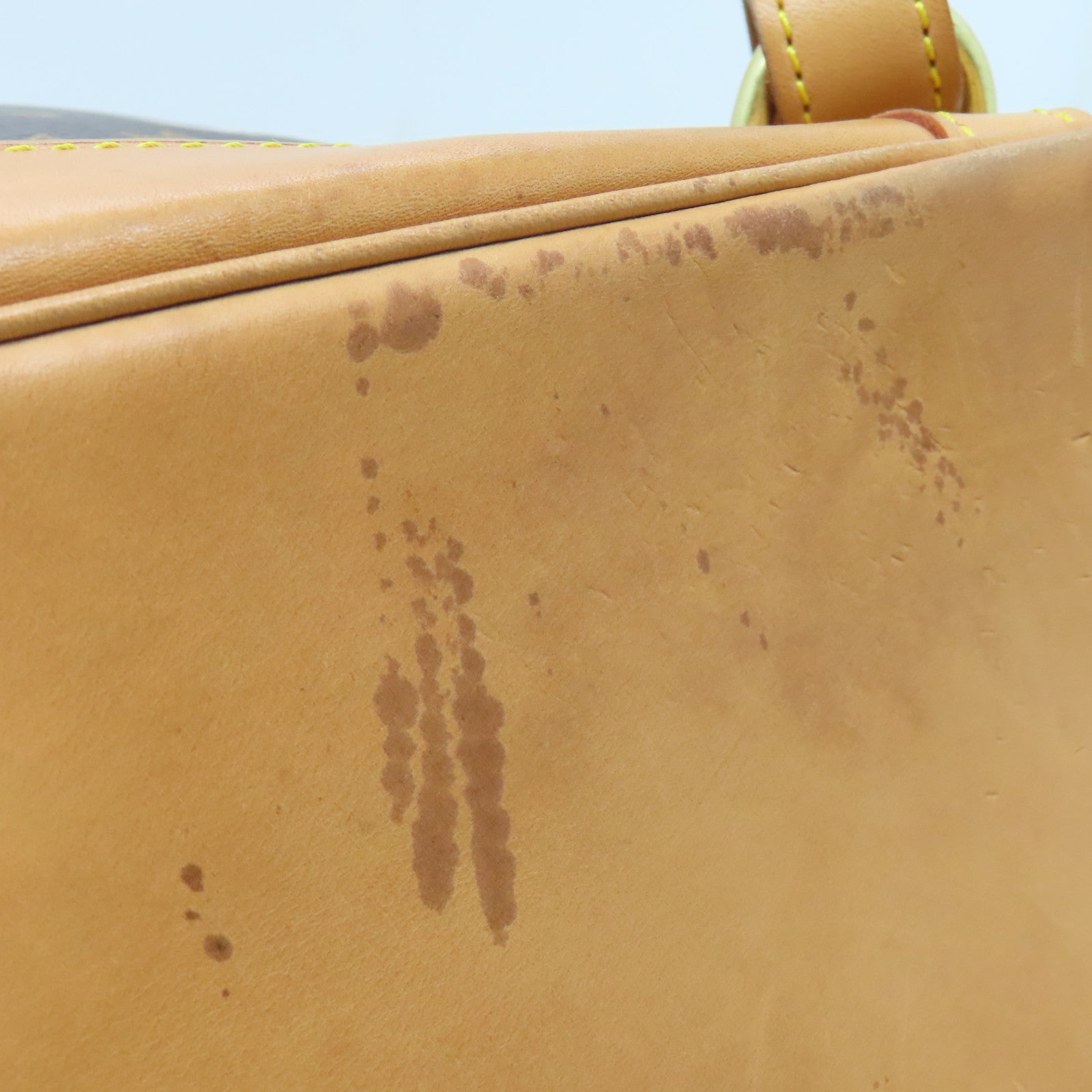 LOUIS VUITTON Monogram Montsouris GM金扣背包啡色
