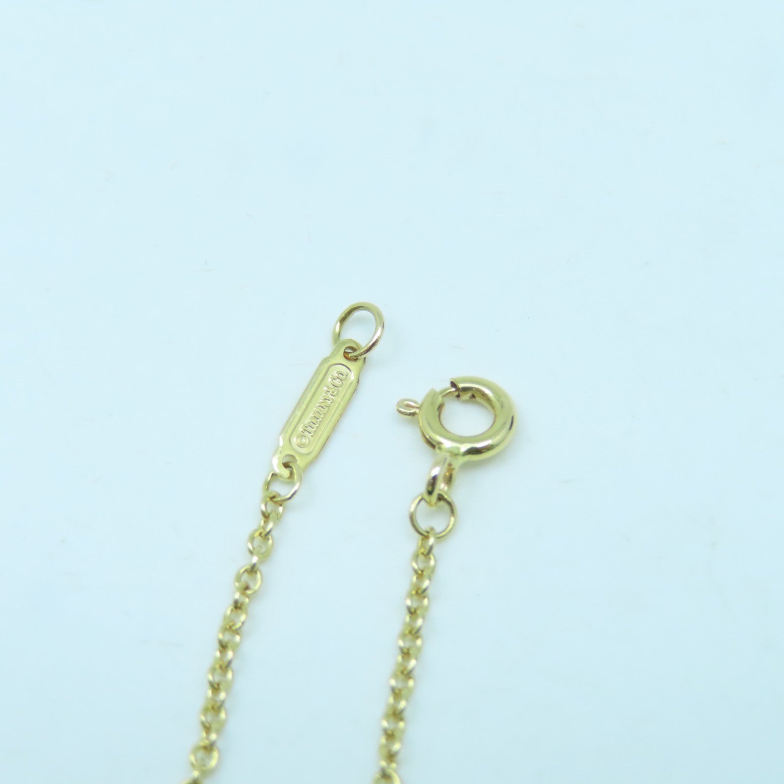 TIFFANY＆CO 【激減優惠】18K黃金T Double Chain金扣手鏈