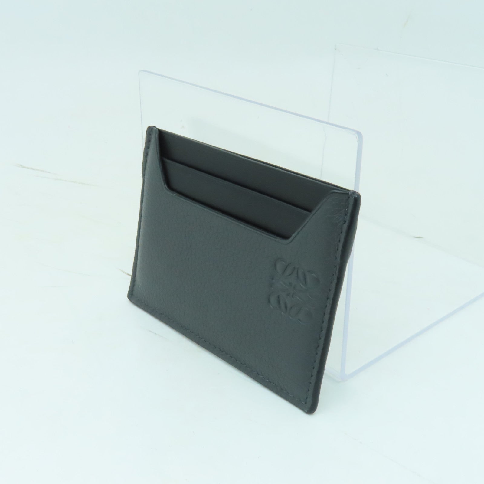 LOEWE 牛皮皮革Card Case卡片套灰色
