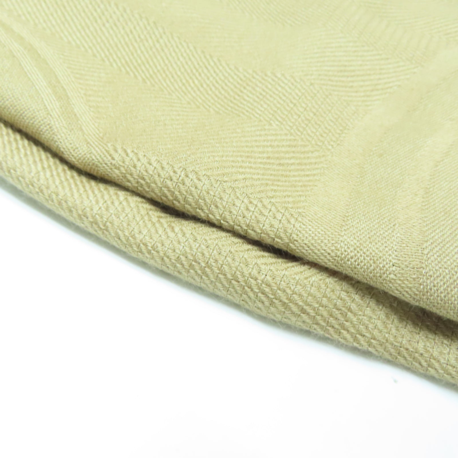 HERMES 【激減優惠】羊絨/絲質Scarf圍巾米色