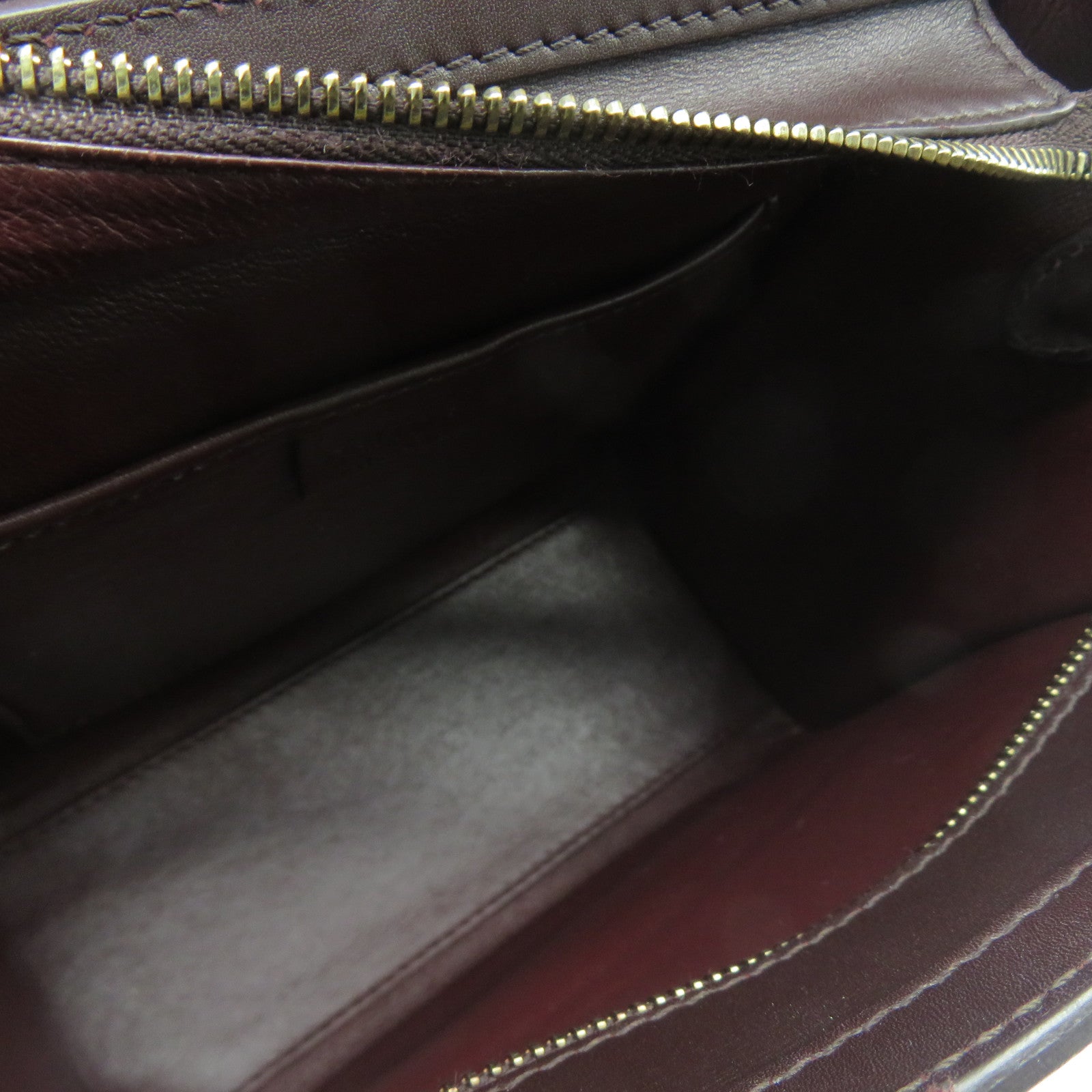 CELINE 牛皮皮革Nano Luggage金扣手挽肩背兩用袋紅色/黑色/米色