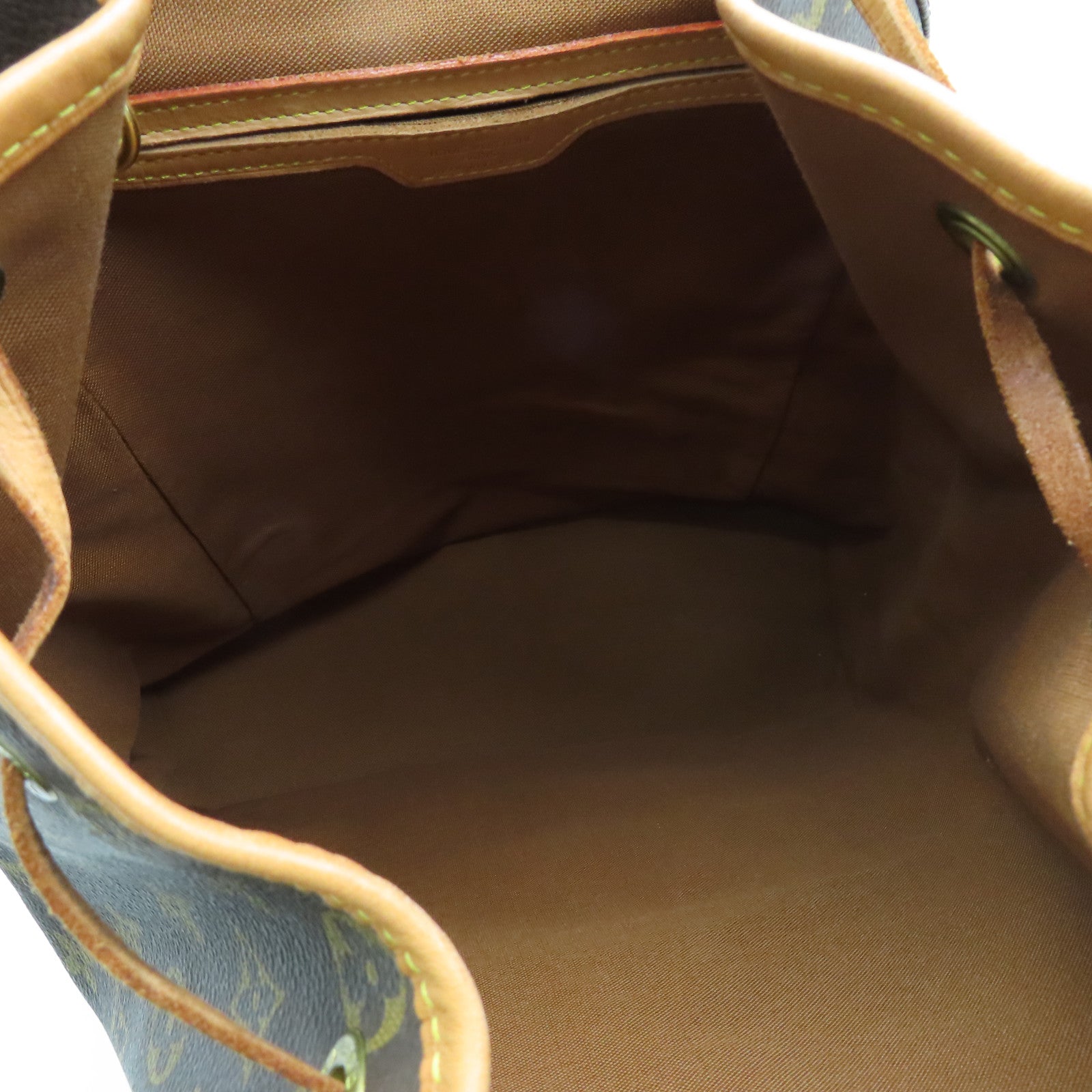LOUIS VUITTON Monogram Montsouris GM金扣背包啡色
