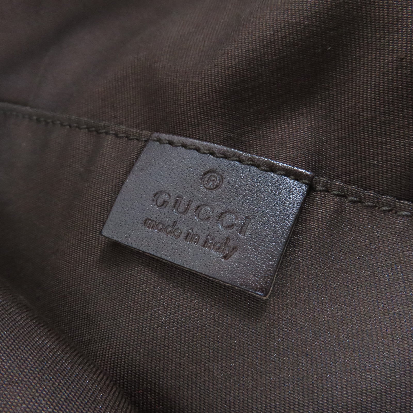 GUCCI 帆布Shoulder Bag肩背袋啡色/綠色