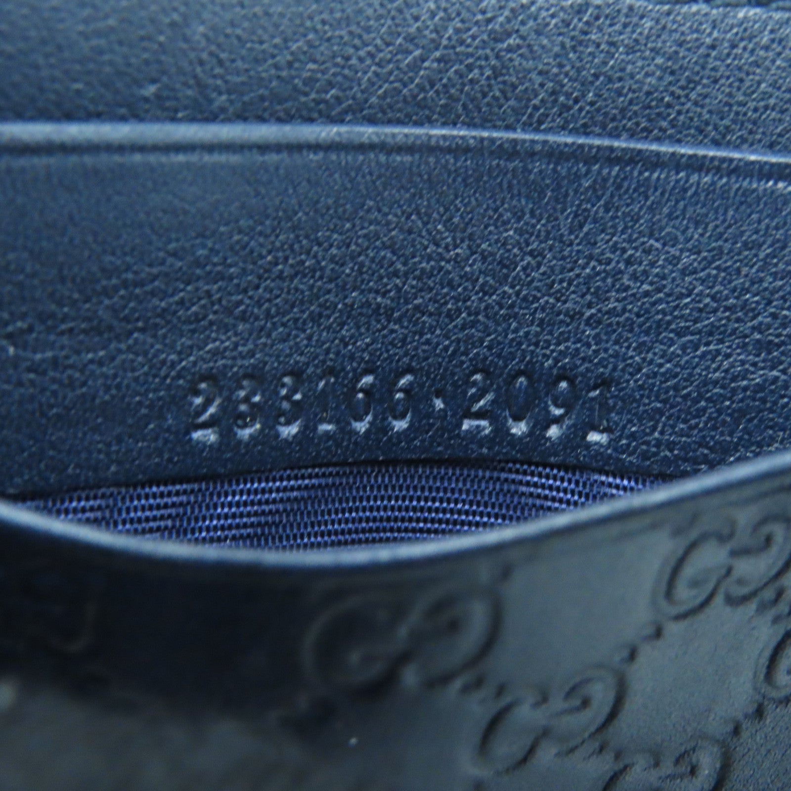 GUCCI 牛皮皮革Card Case卡片套深藍色