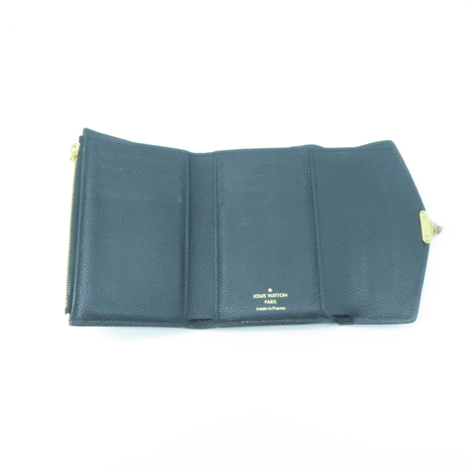 LOUIS VUITTON Monogram Wallet gold buckle wallet brown