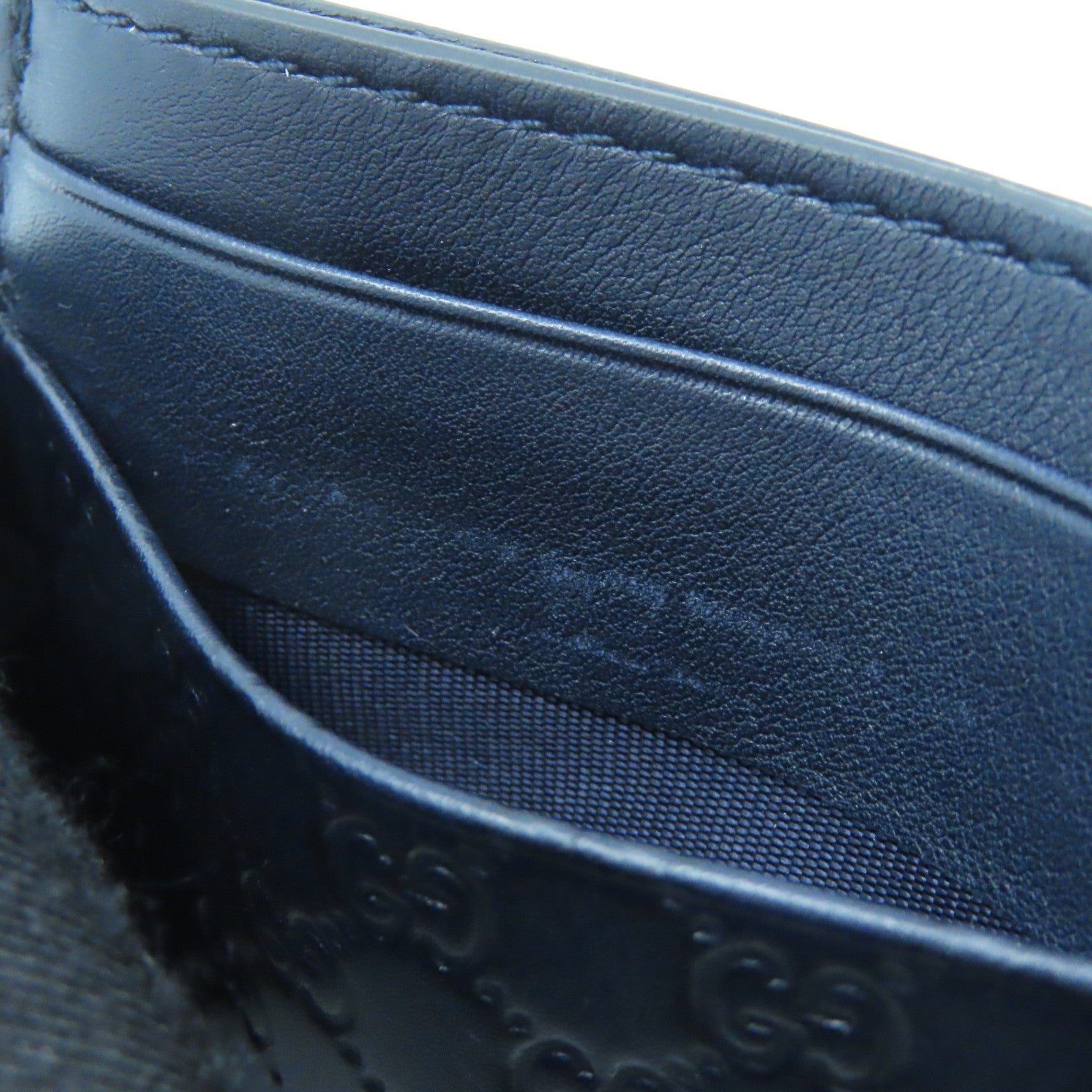 GUCCI 牛皮皮革Card Case卡片套深藍色